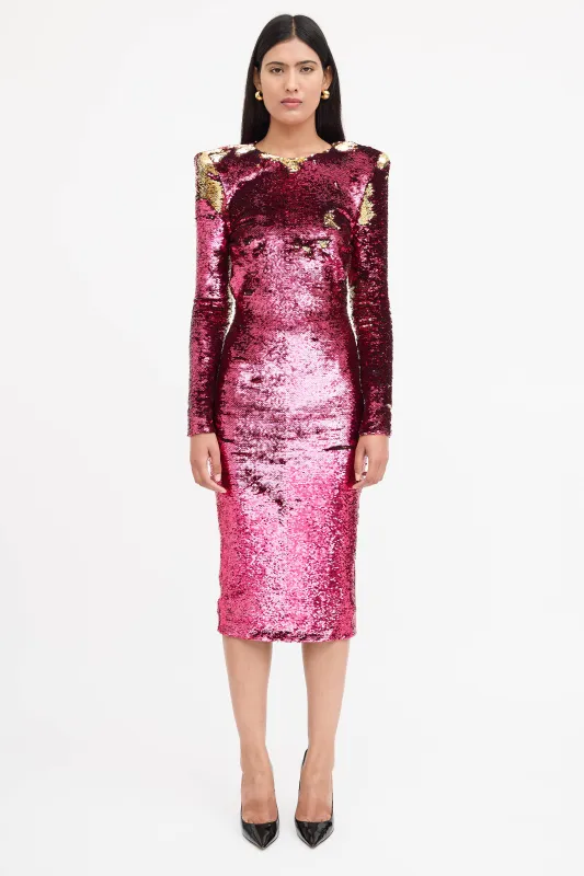 Open Back Sequin Dress sold by VSP Consignment