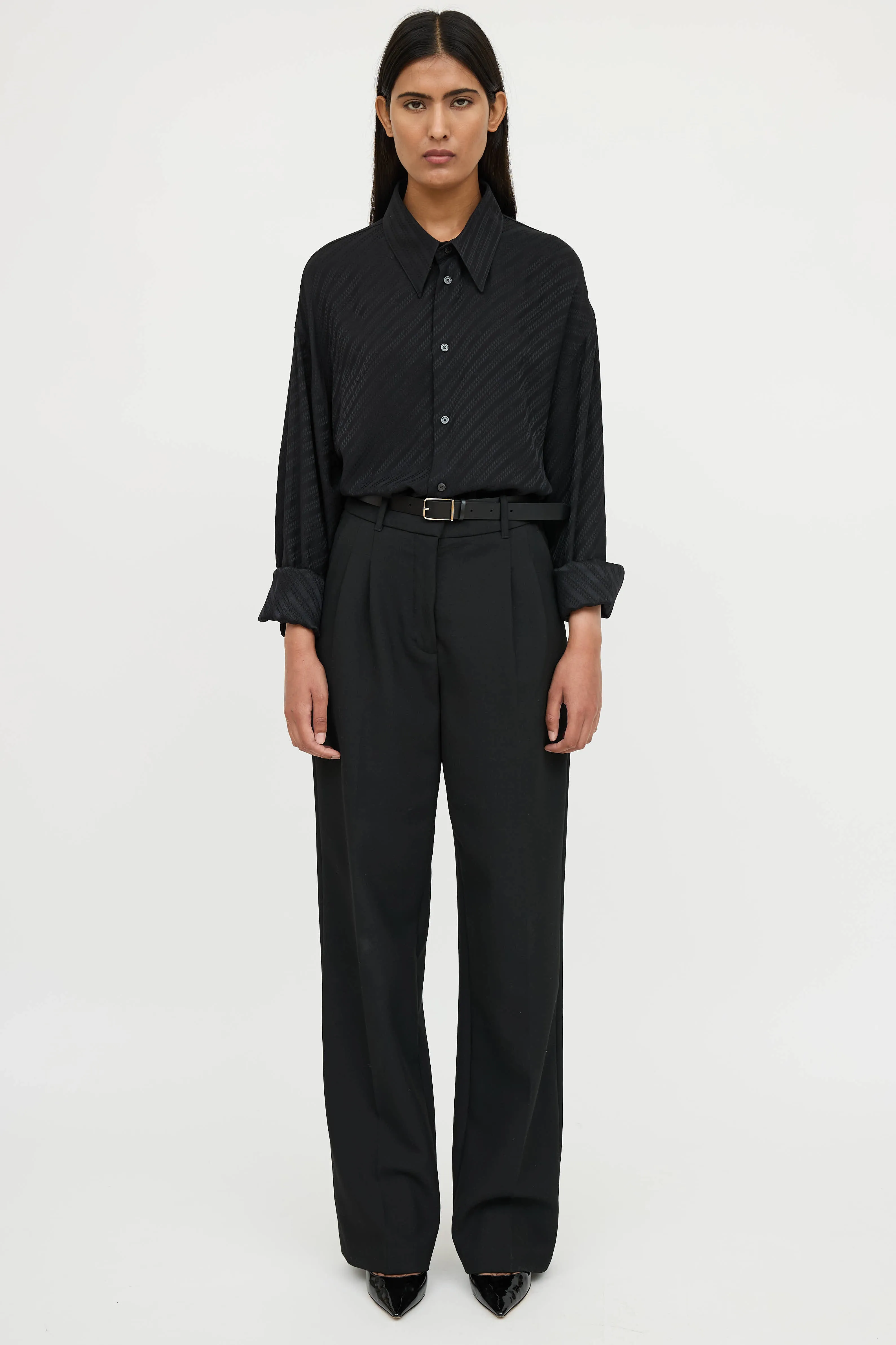 Silk Patterned Shirt sold by VSP Consignment product image thumbnail 2