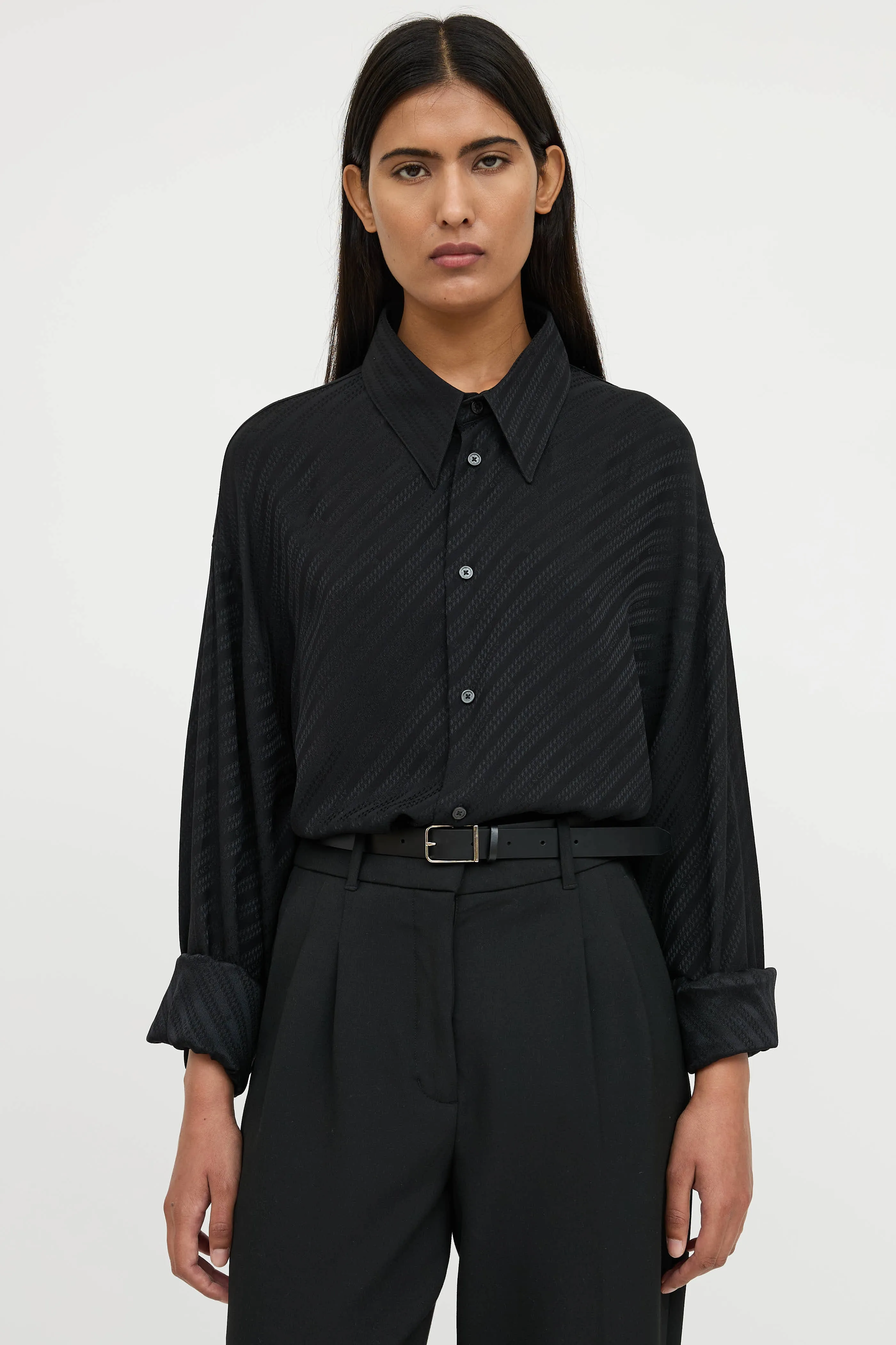Silk Patterned Shirt sold by VSP Consignment