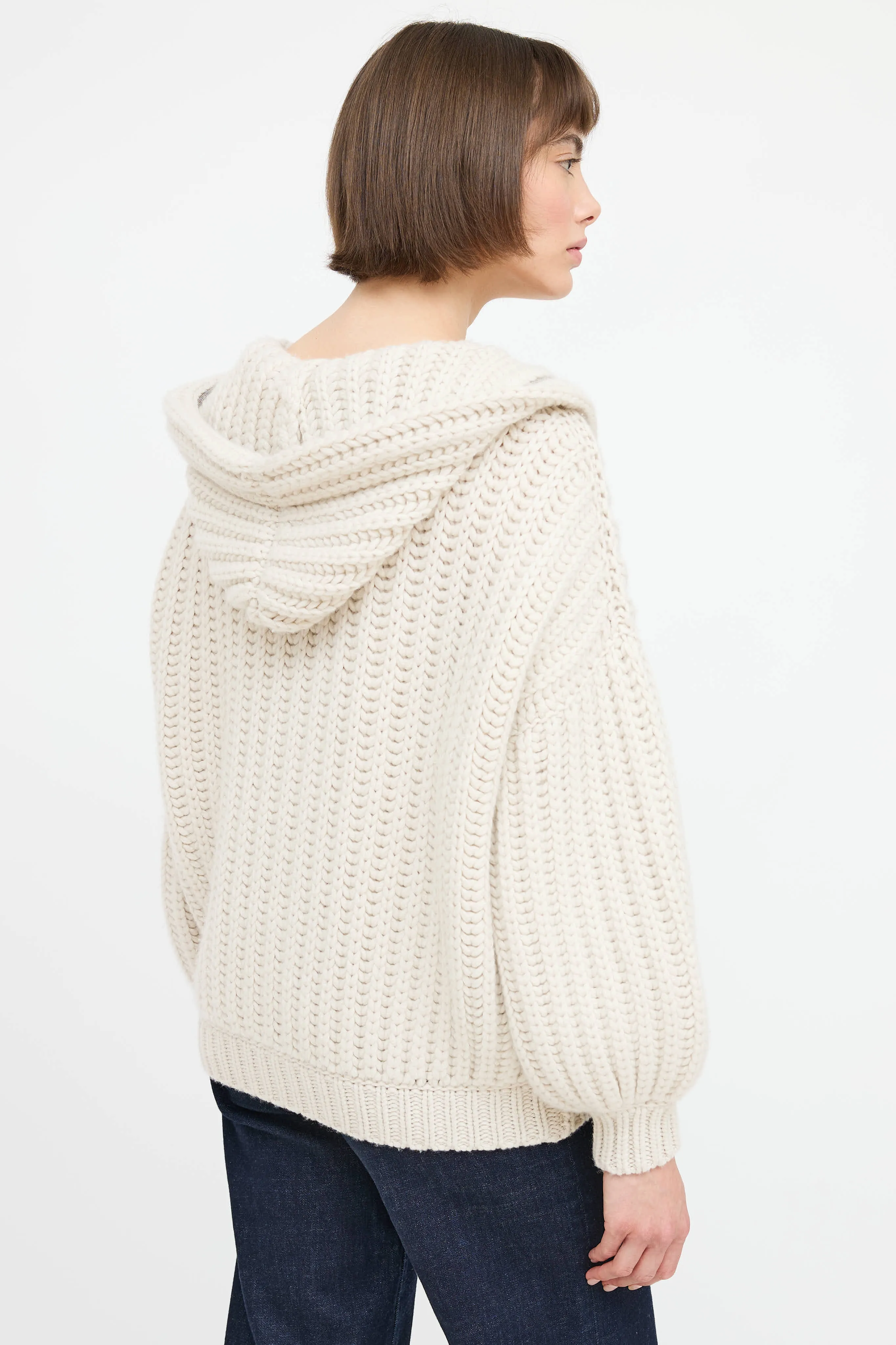 Cashmere Ribbed Knit Cardigan sold by VSP Consignment product image thumbnail 4