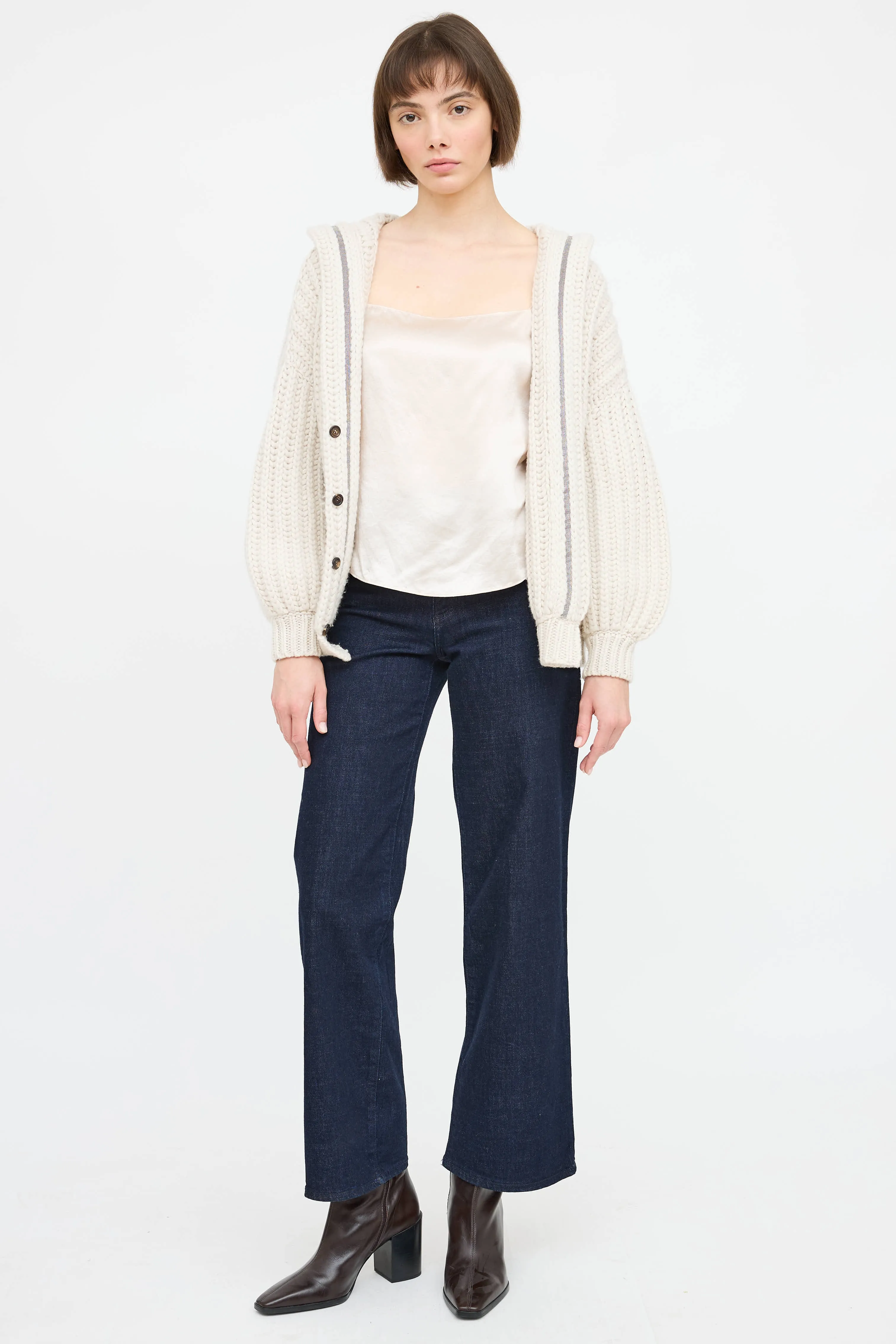 Cashmere Ribbed Knit Cardigan sold by VSP Consignment product image thumbnail 5