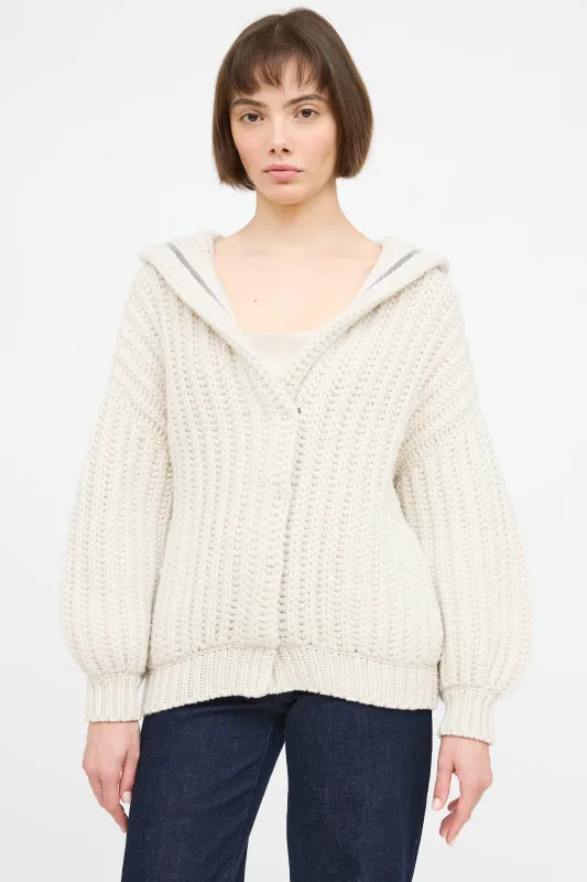 Cashmere Ribbed Knit Cardigan sold by VSP Consignment