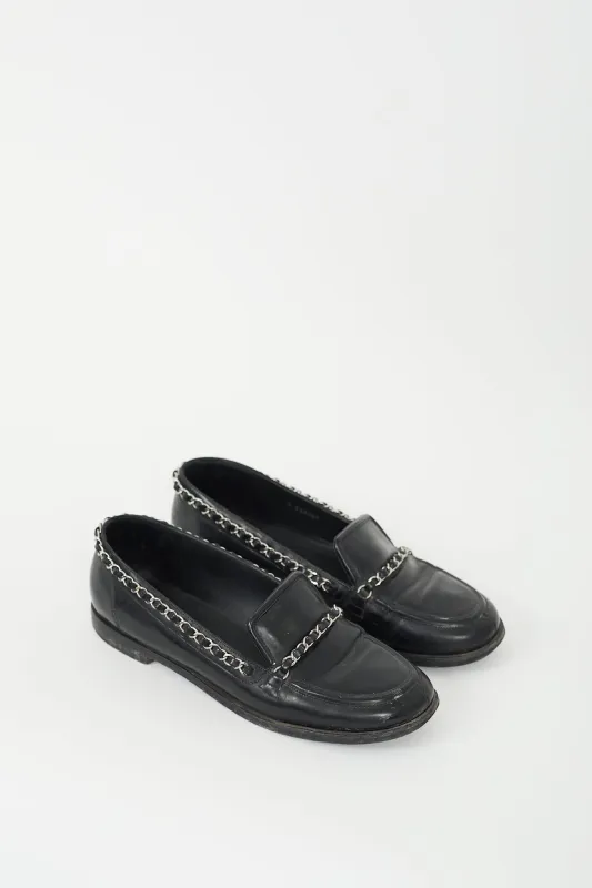 Leather Chain CC Loafer sold by VSP Consignment