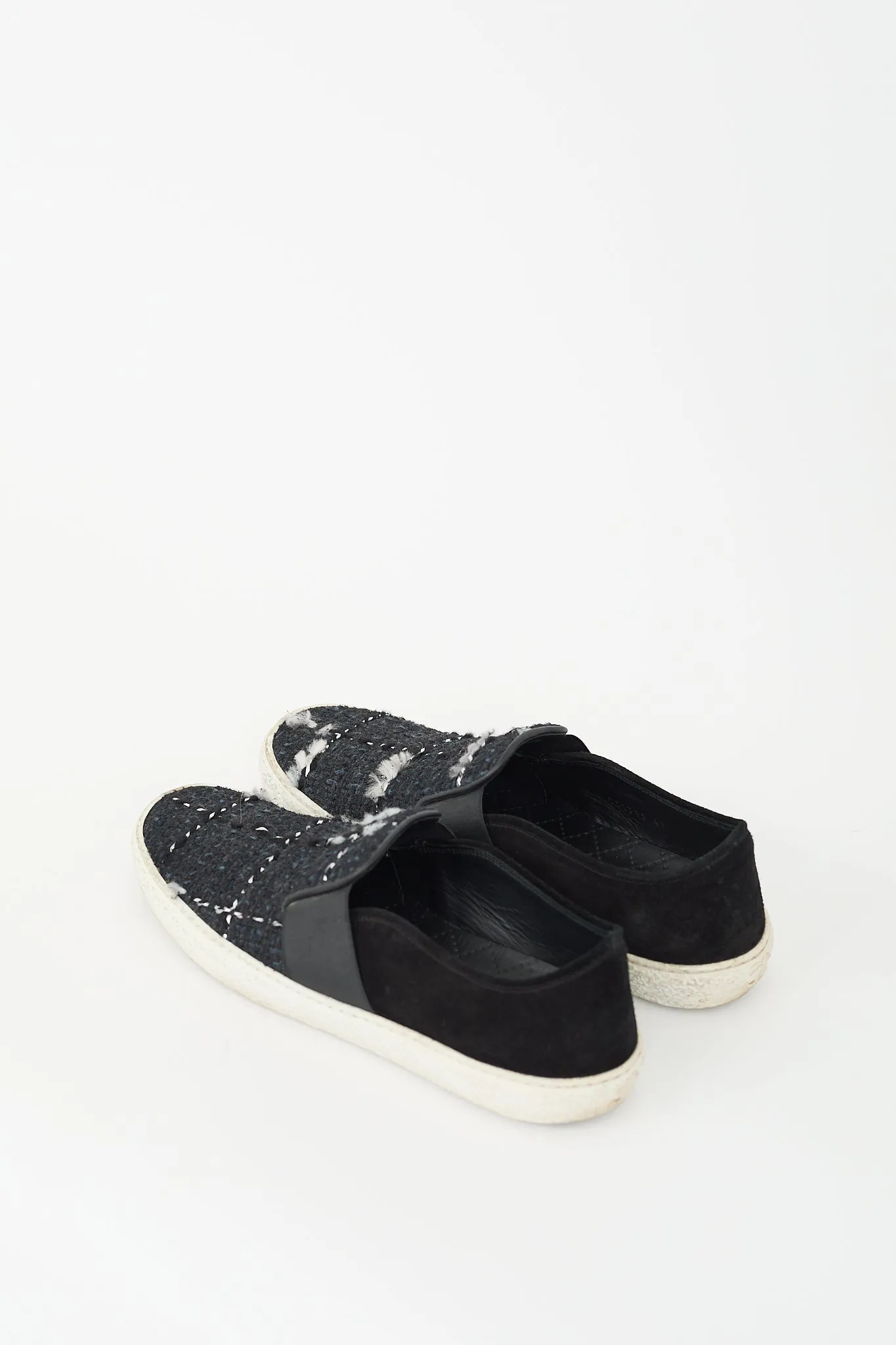 Tweed CC Slip On Sneaker sold by VSP Consignment product image thumbnail 3