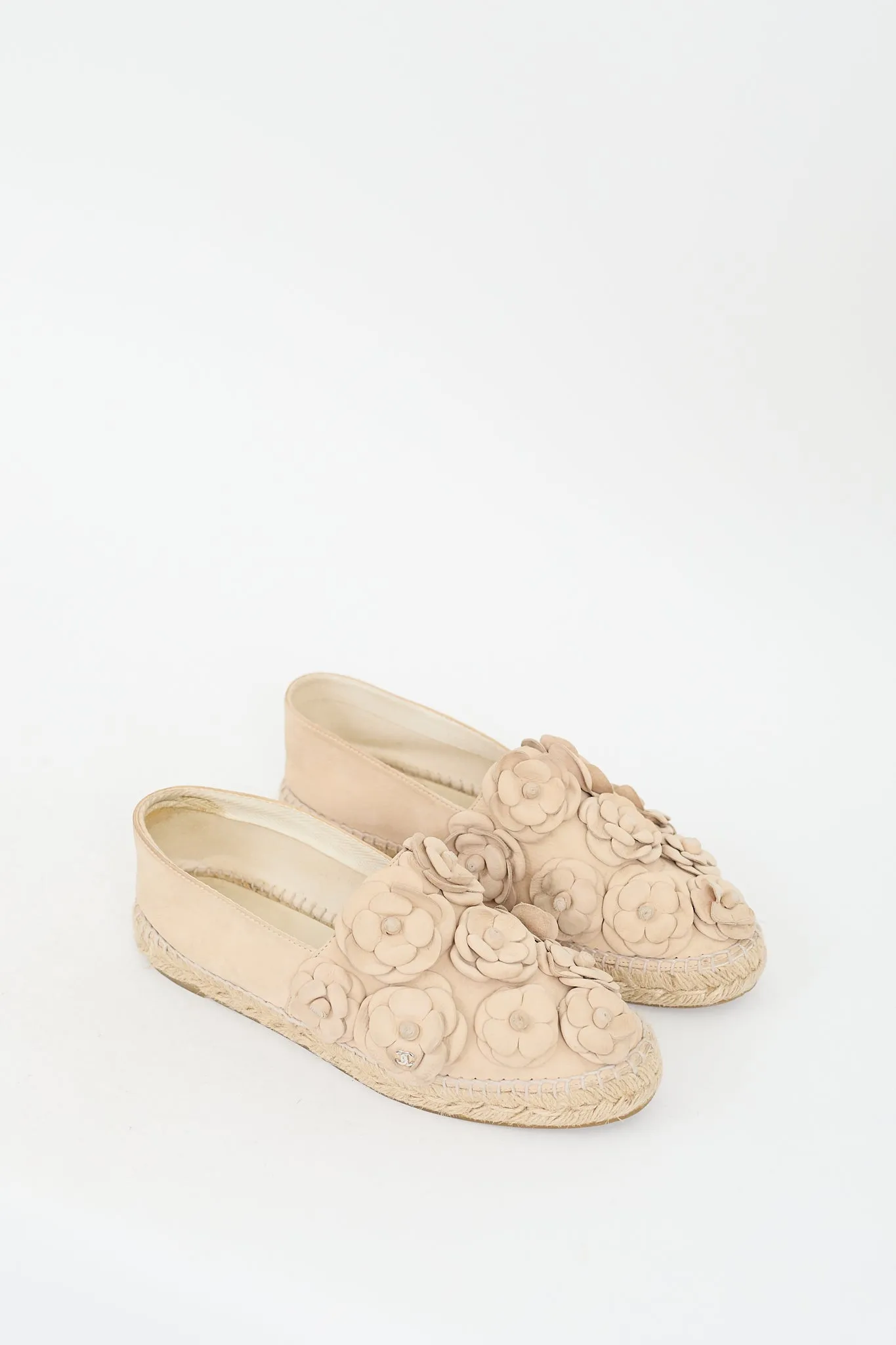Suede Camellia CC Espadrille Sneaker sold by VSP Consignment