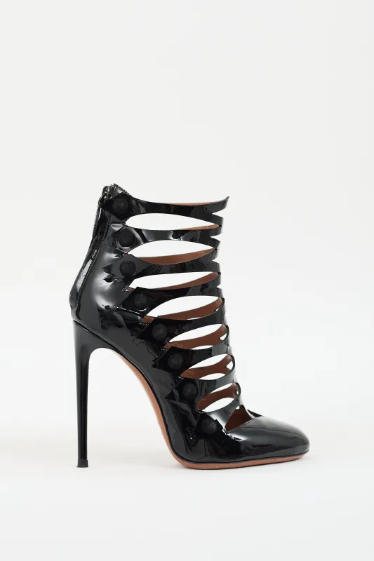 Patent Leather Caged Heel sold by VSP Consignment