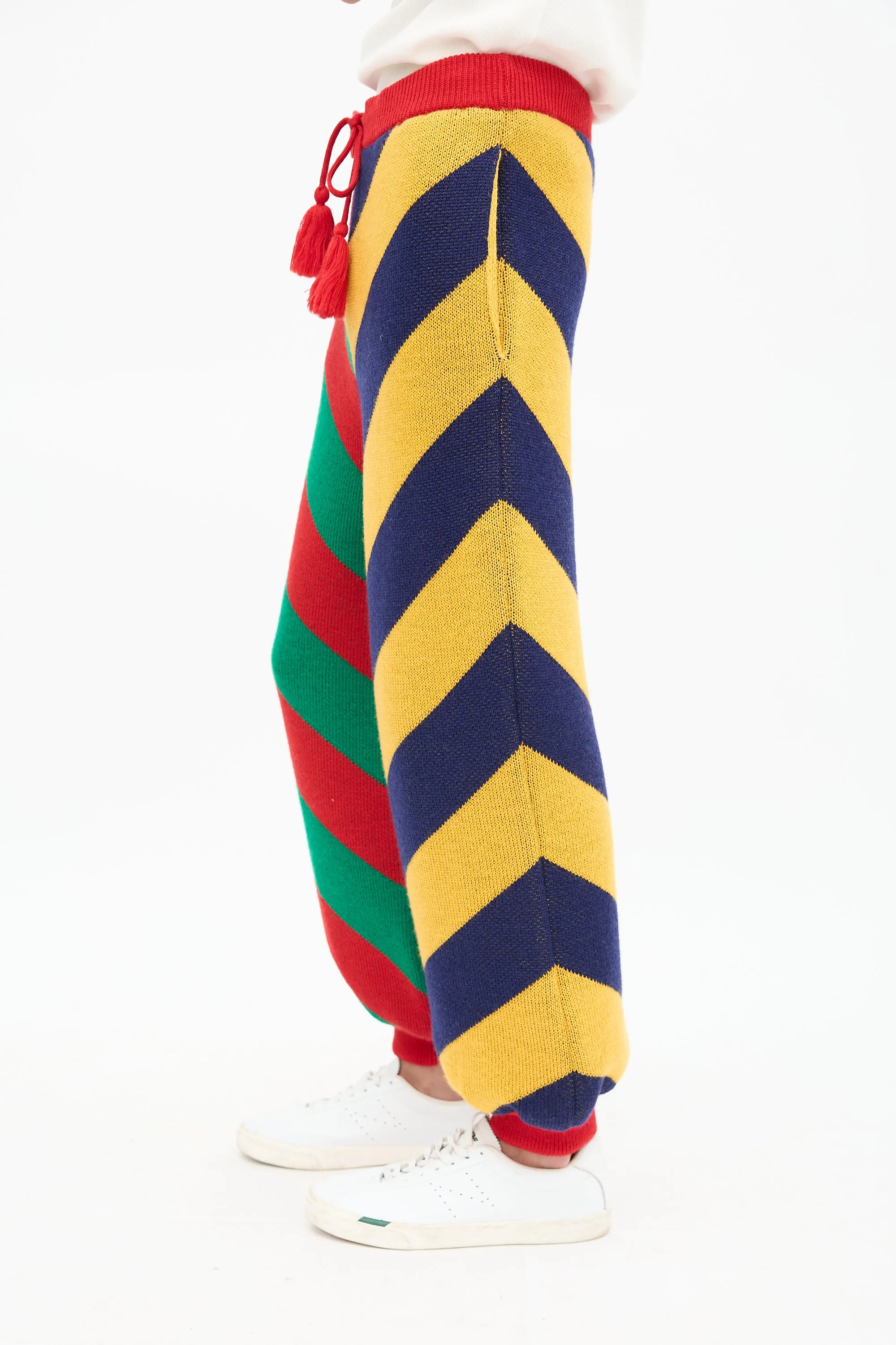 Knit Colour Block Stripe Trouser sold by VSP Consignment product image thumbnail 3