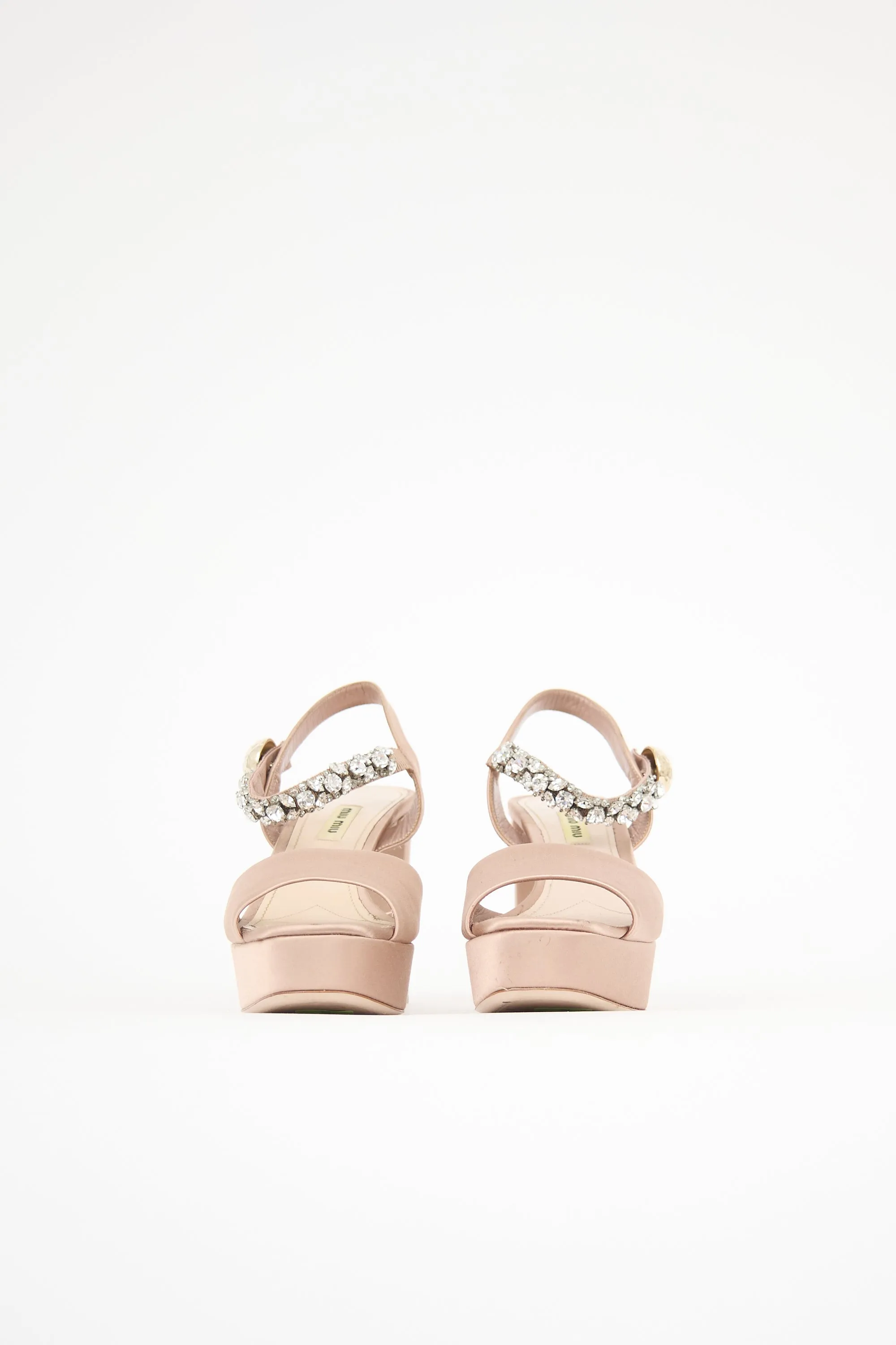 Satin Crystal Embellished Sandal sold by VSP Consignment product image thumbnail 3