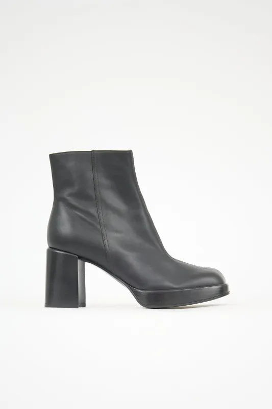 Leather Platform Boot sold by VSP Consignment