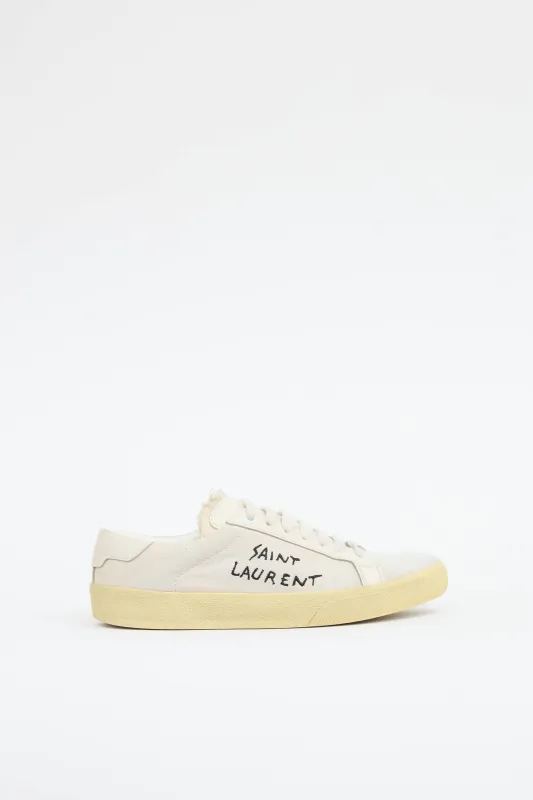 Canvas Court Sneaker sold by VSP Consignment