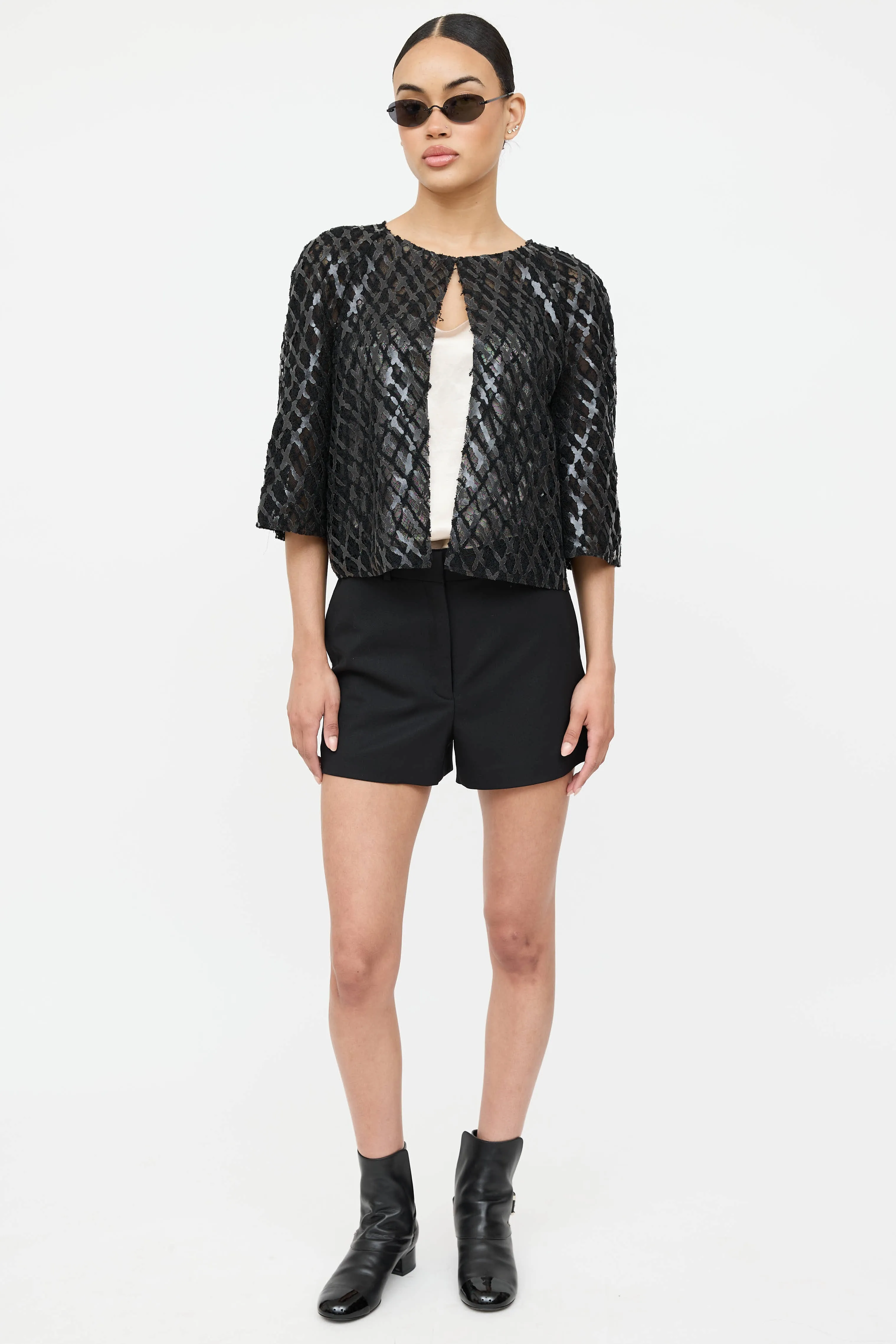 FW12 Lace Open Jacket sold by VSP Consignment product image thumbnail 2