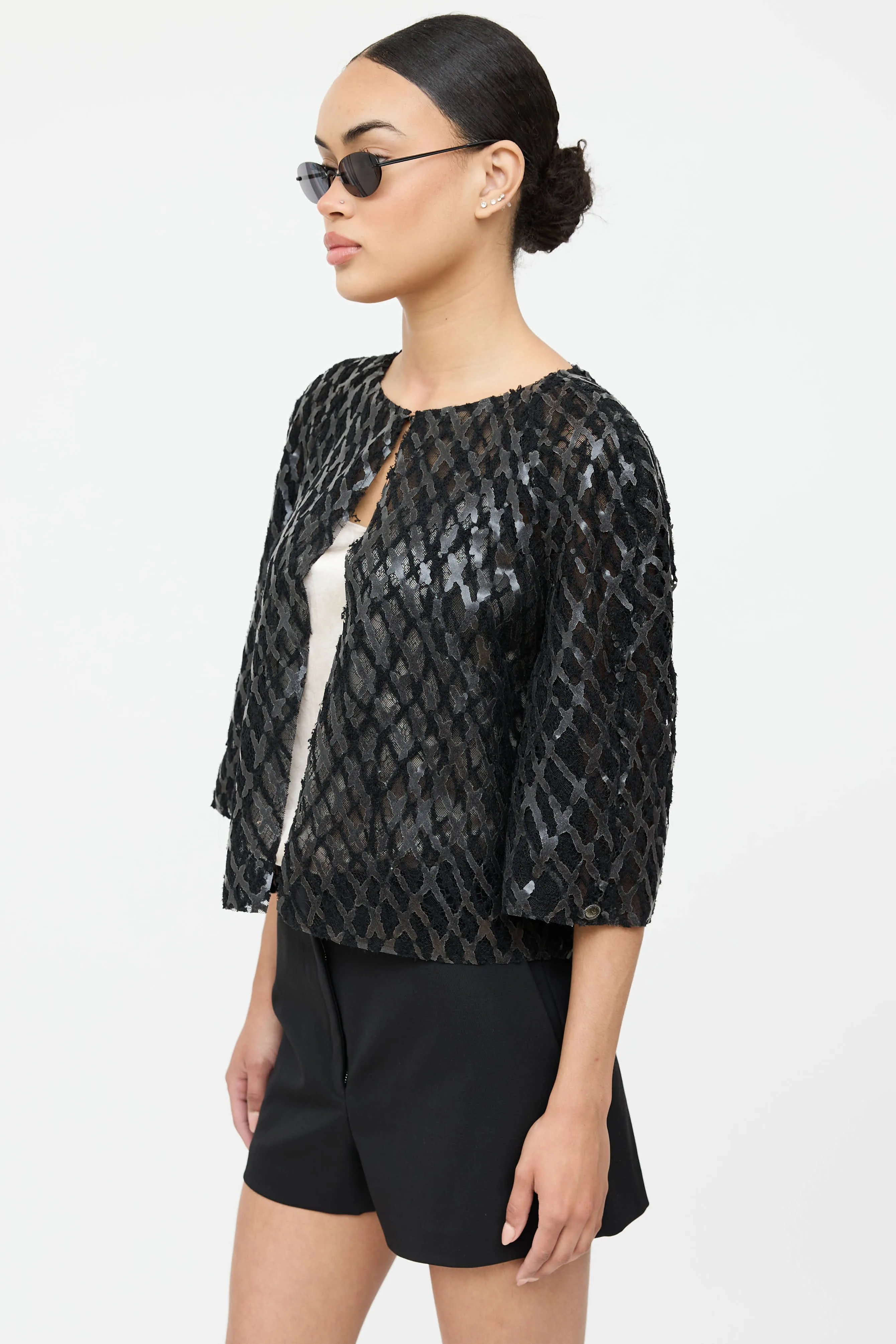 FW12 Lace Open Jacket sold by VSP Consignment product image thumbnail 3