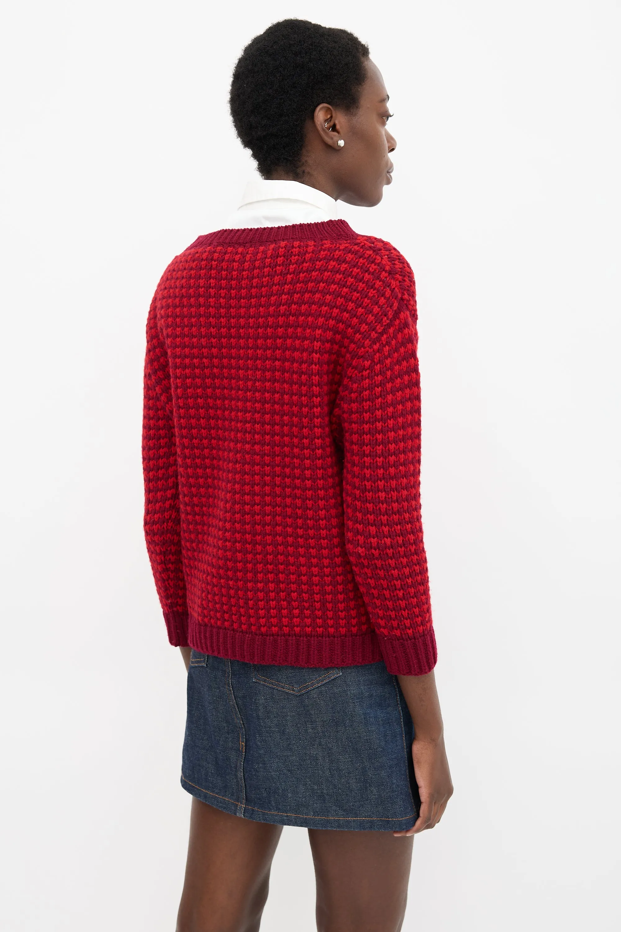 2012 Wool Check Knit Sweater sold by VSP Consignment product image thumbnail 4