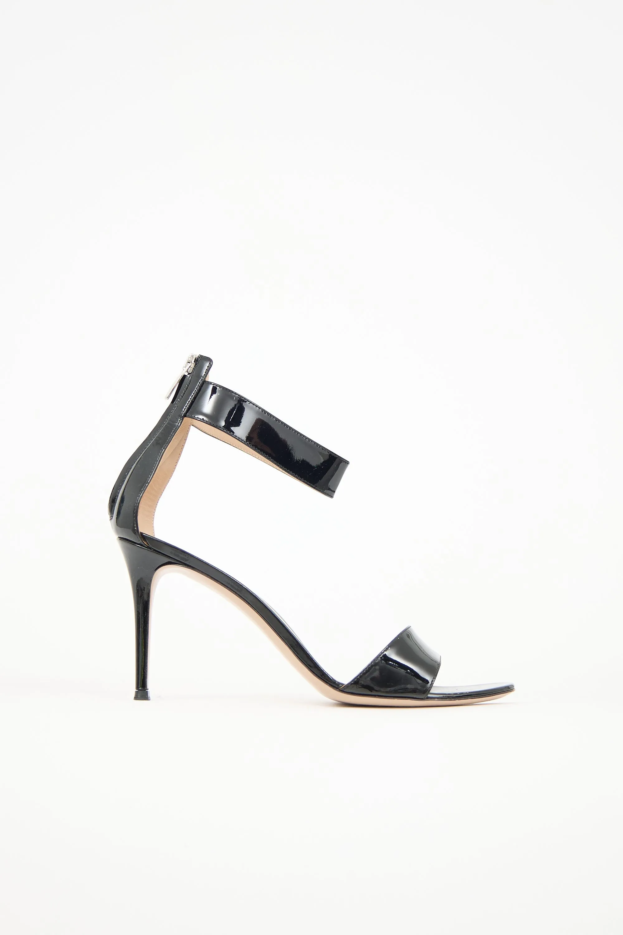 Patent Ankle Strap Sandals sold by VSP Consignment