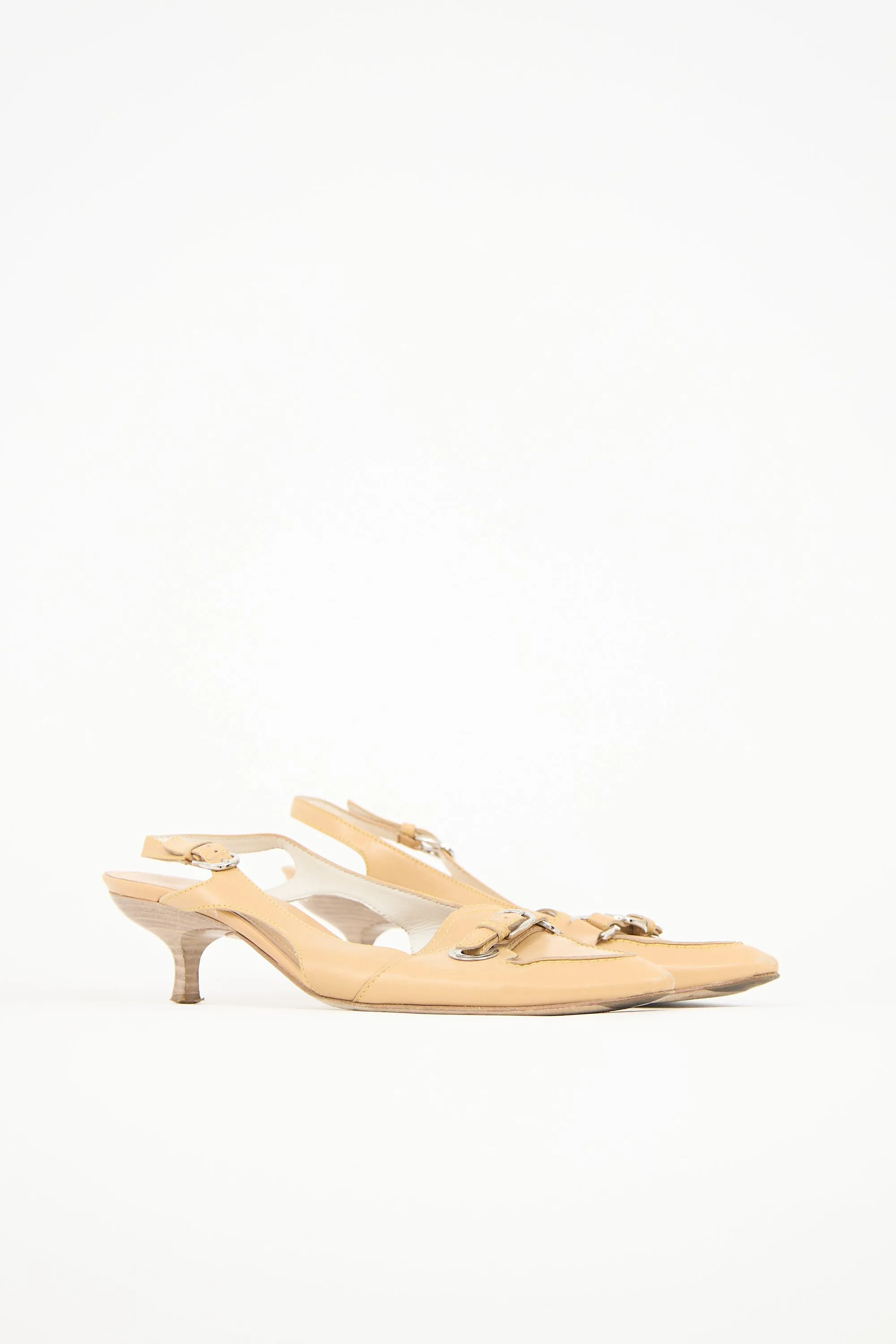 Leather Slingback Pump sold by VSP Consignment product image thumbnail 2