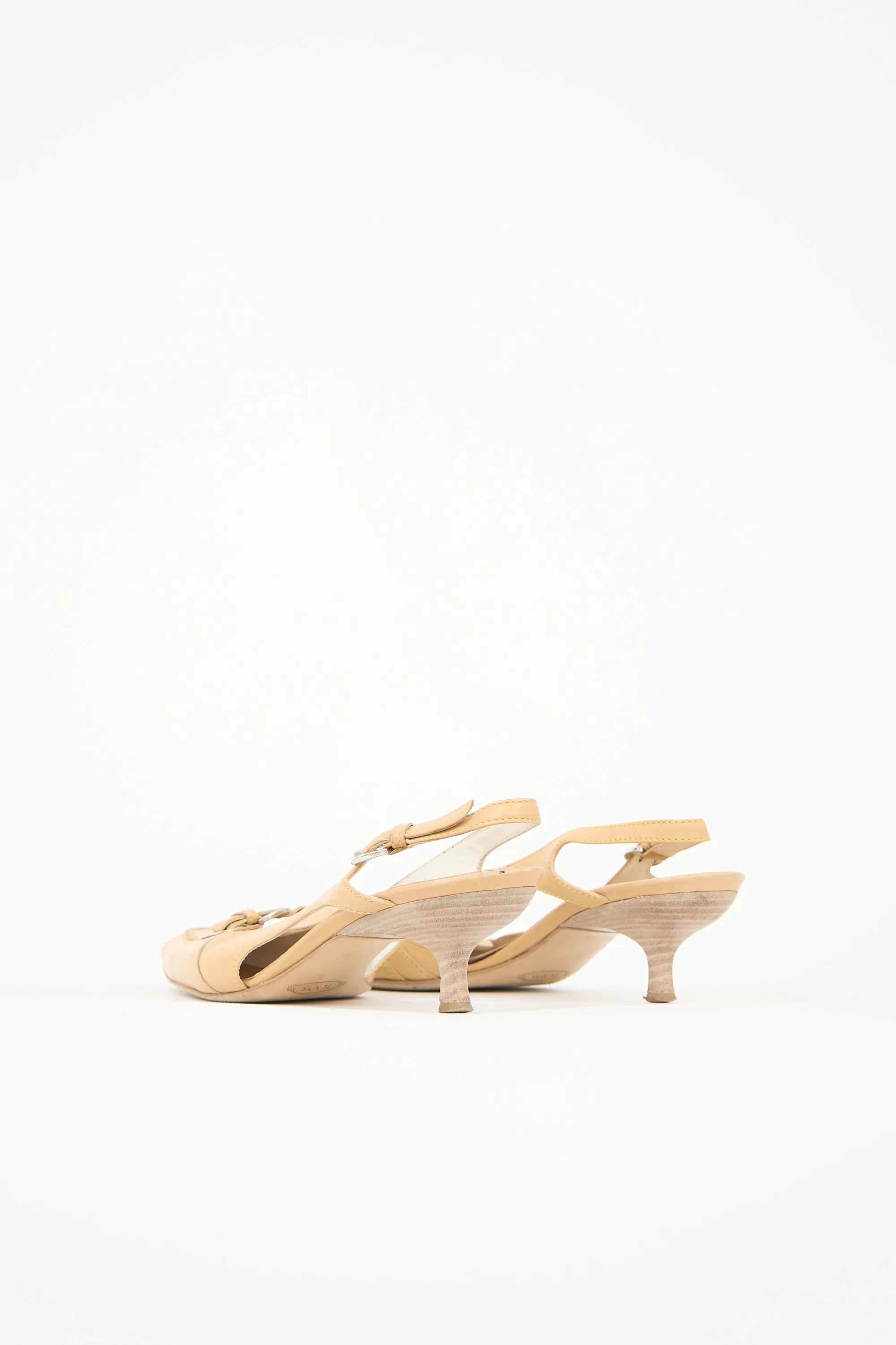 Leather Slingback Pump sold by VSP Consignment product image thumbnail 4