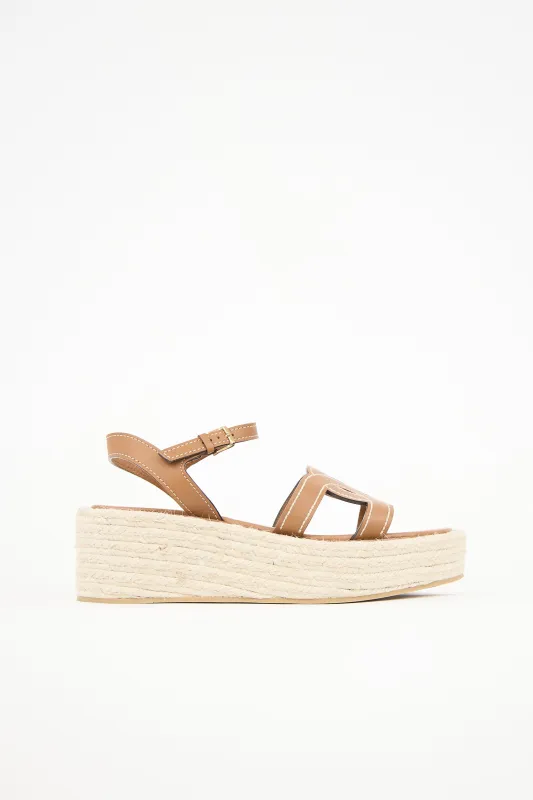 Leather Kate Espadrille Sandal made by Tod's