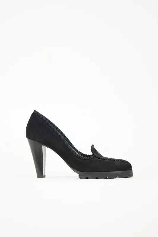 Suede Rope Trimmed Pump sold by VSP Consignment