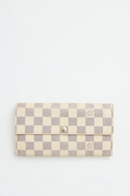 2012 Damier Azur Sarah Wallet sold by VSP Consignment