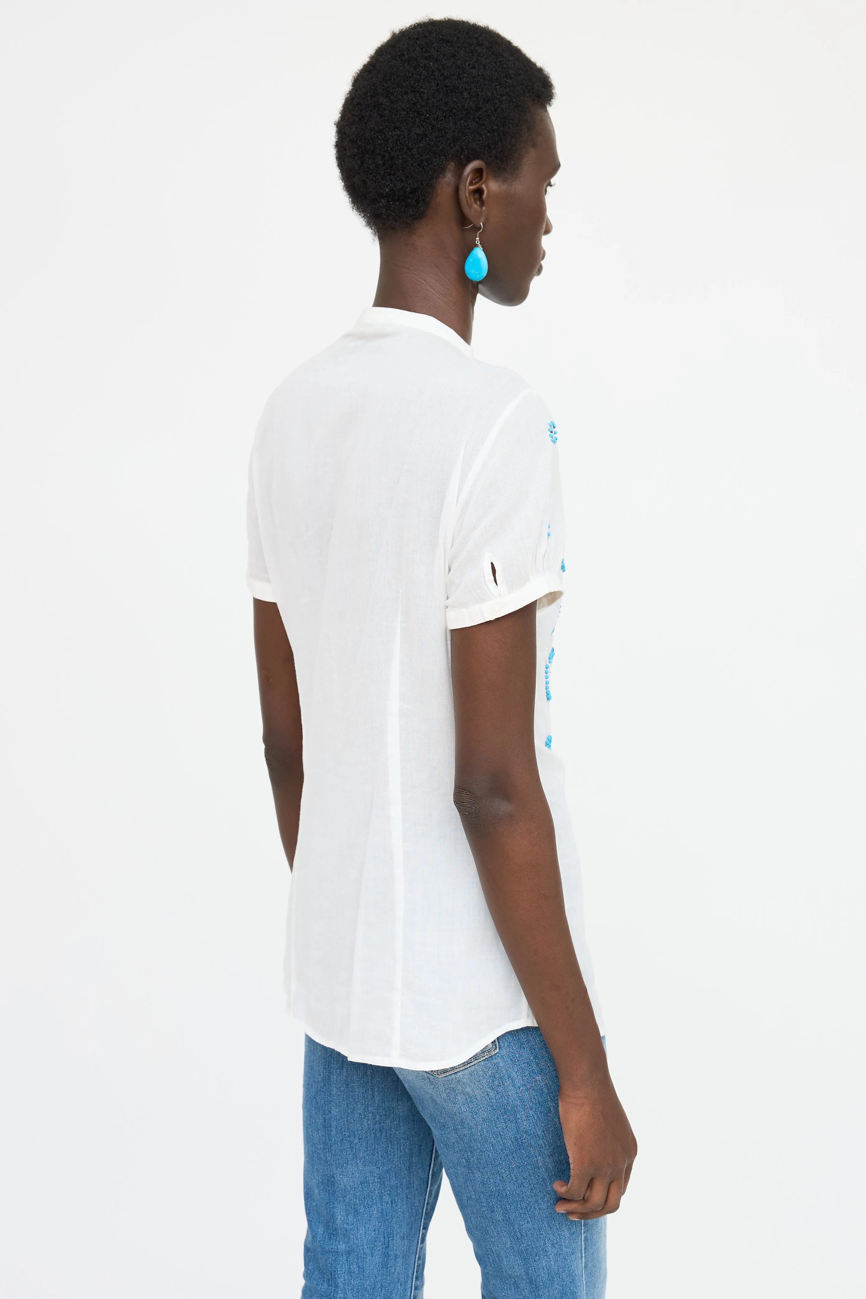 Beaded Button Up Shirt sold by VSP Consignment product image thumbnail 4