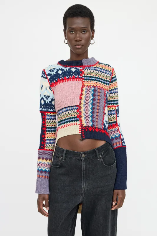 Spring 2017 Wool Patterned Sweater made by Alexander McQueen