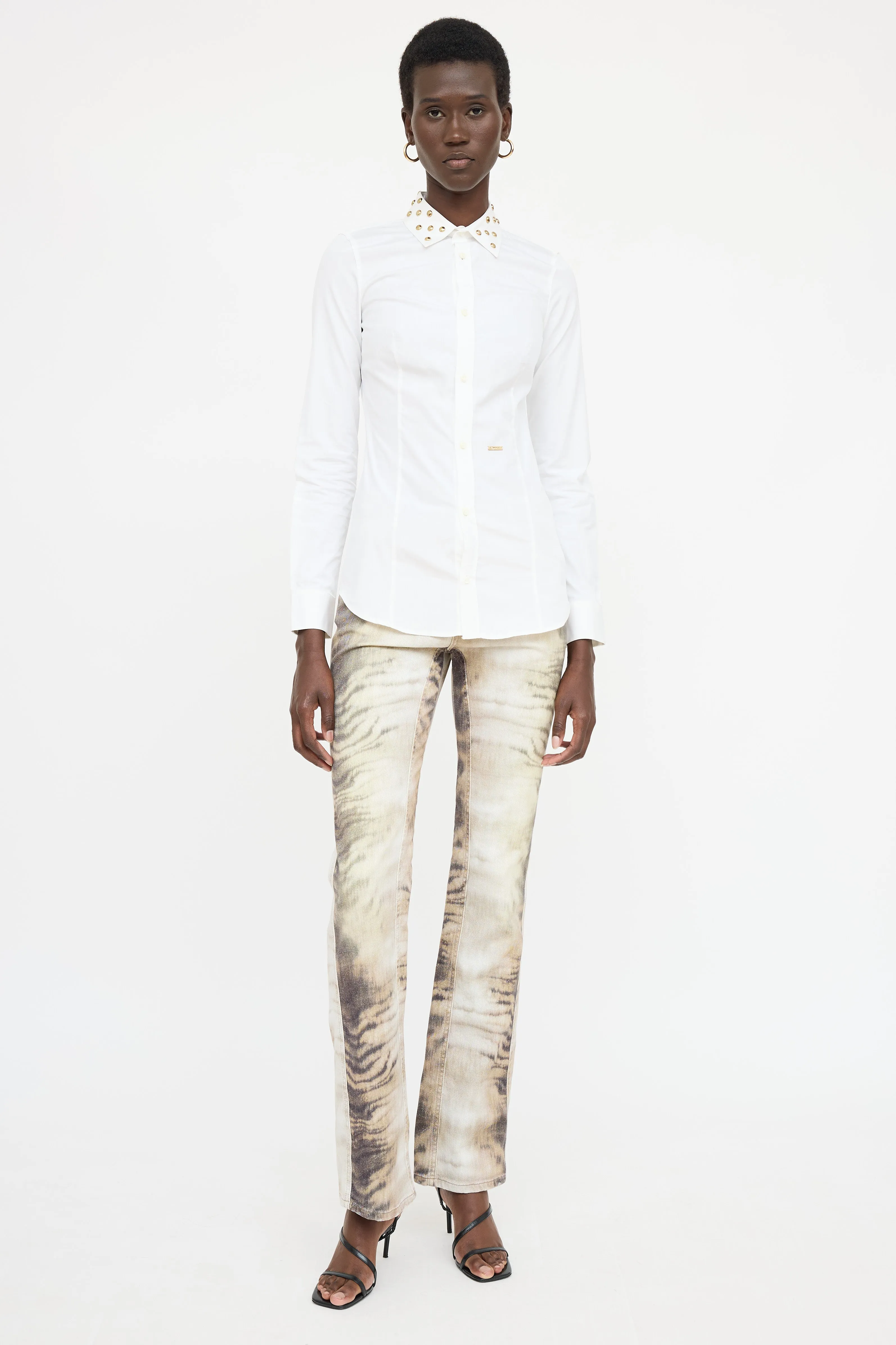 Studded Button Up Shirt sold by VSP Consignment product image thumbnail 5