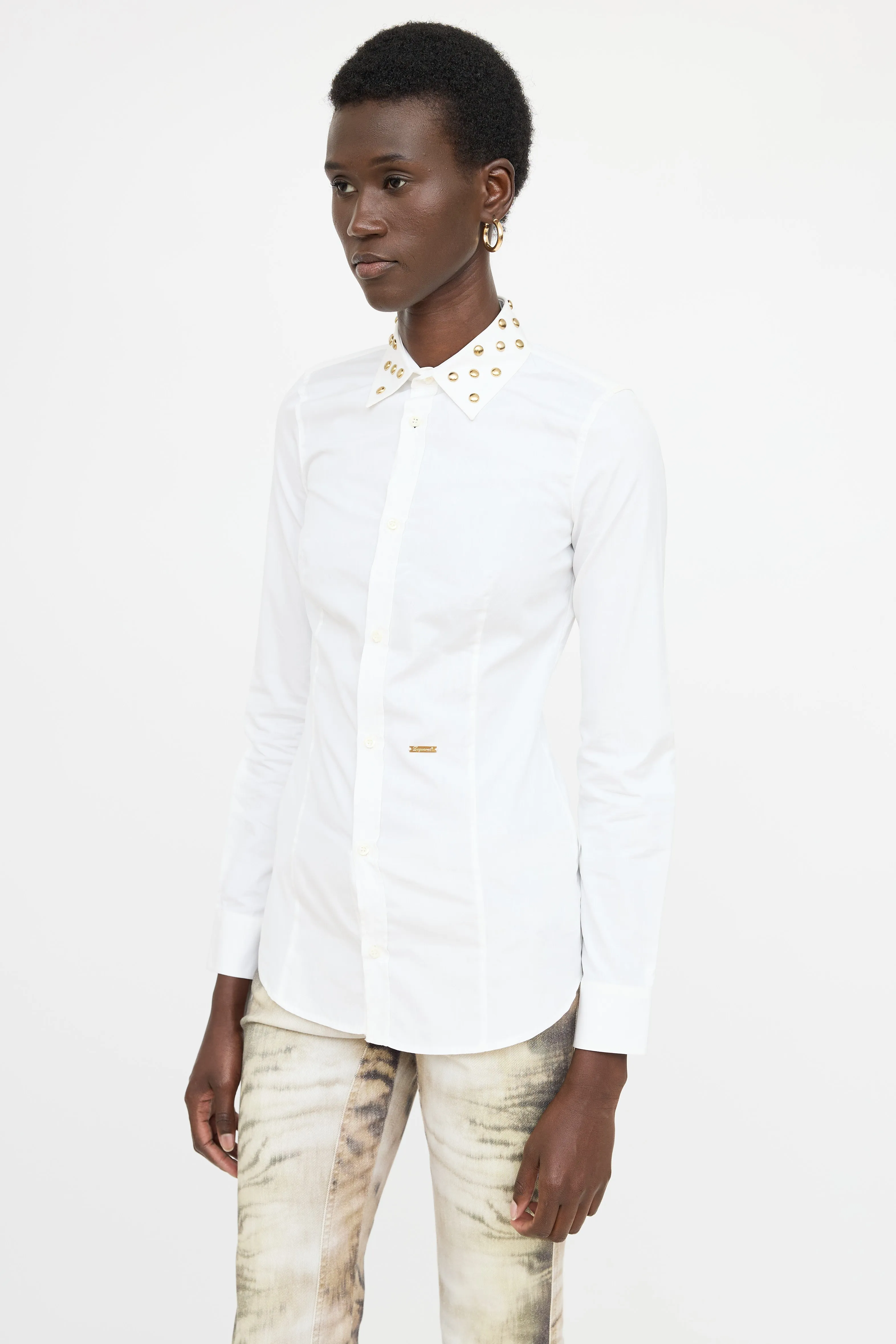 Studded Button Up Shirt sold by VSP Consignment product image thumbnail 2