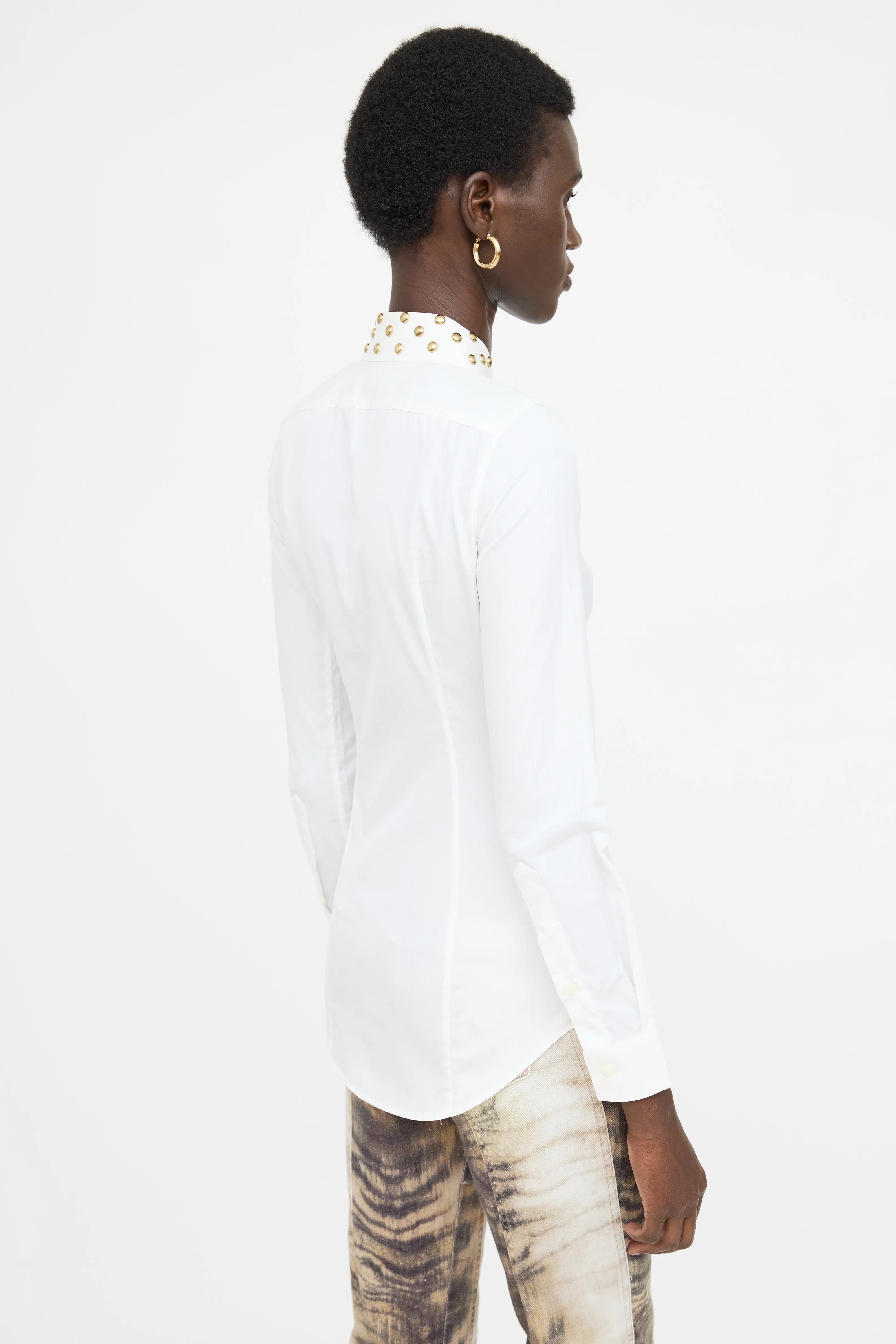 Studded Button Up Shirt sold by VSP Consignment product image thumbnail 3