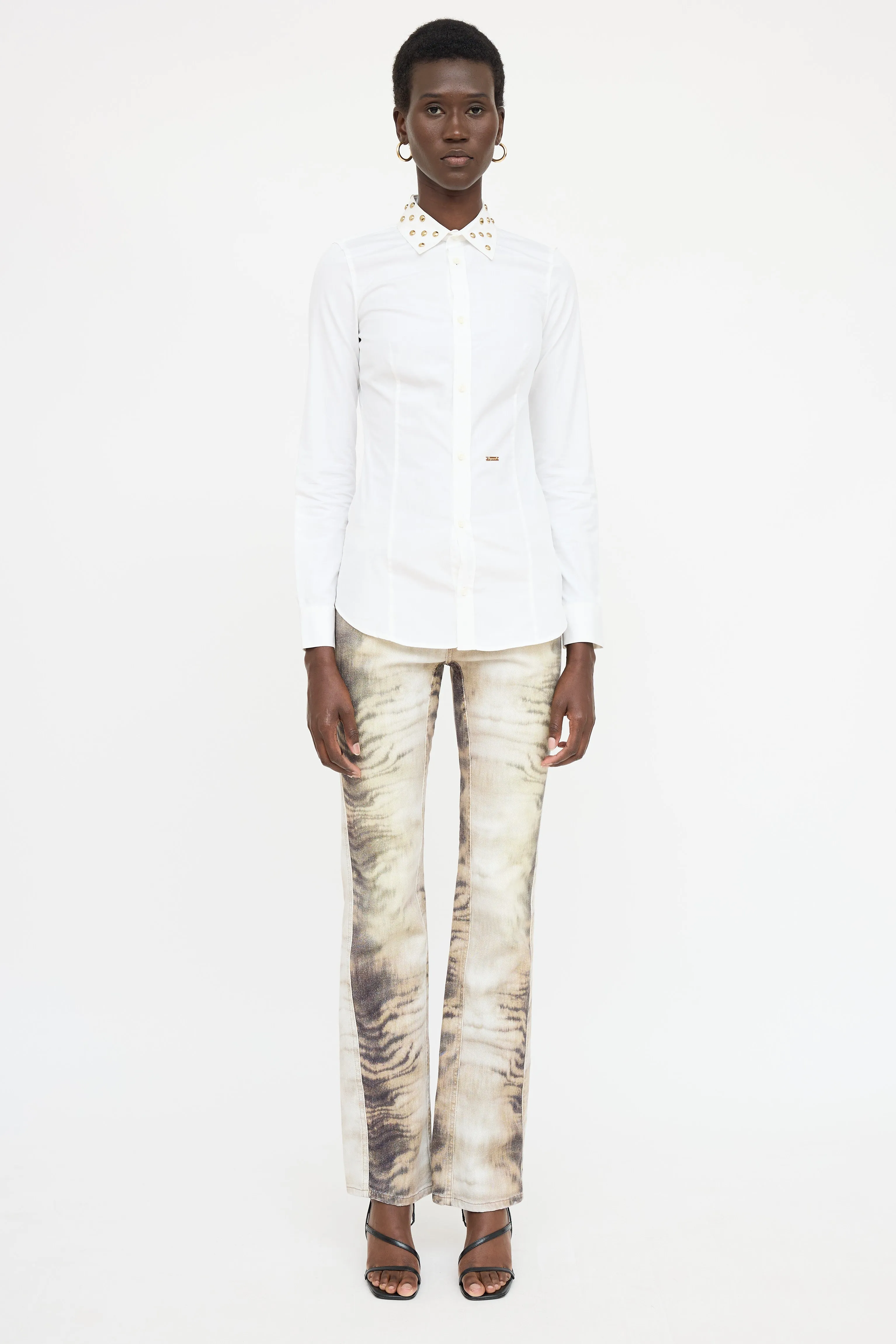 Studded Button Up Shirt sold by VSP Consignment product image thumbnail 4