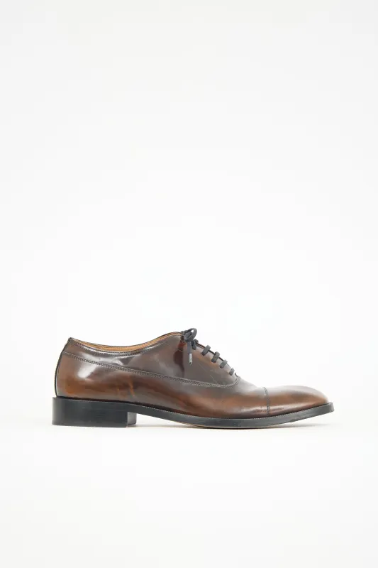 Waxed Leather Oxford sold by VSP Consignment