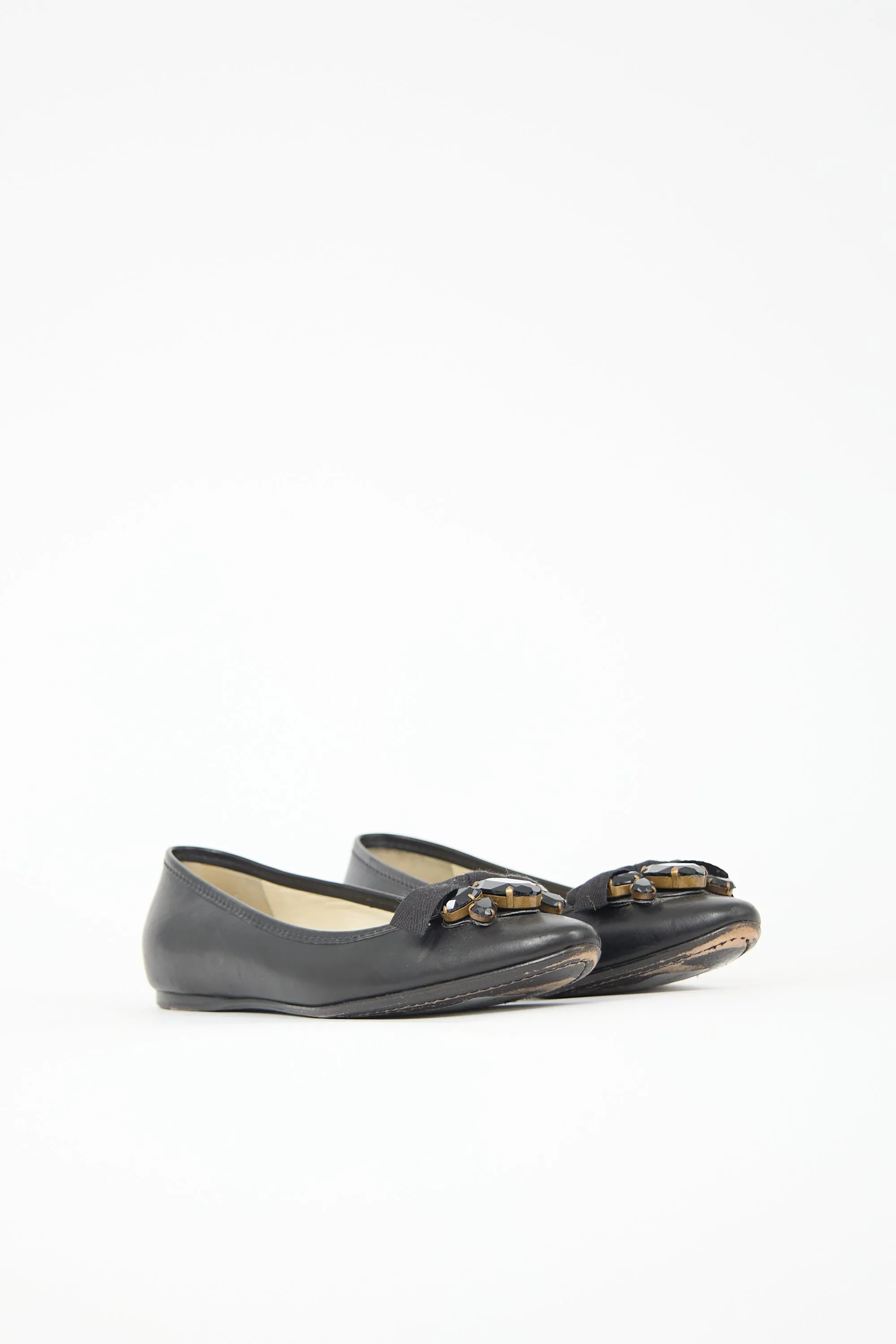 Leather Embellished Ballet Flat sold by VSP Consignment product image thumbnail 3