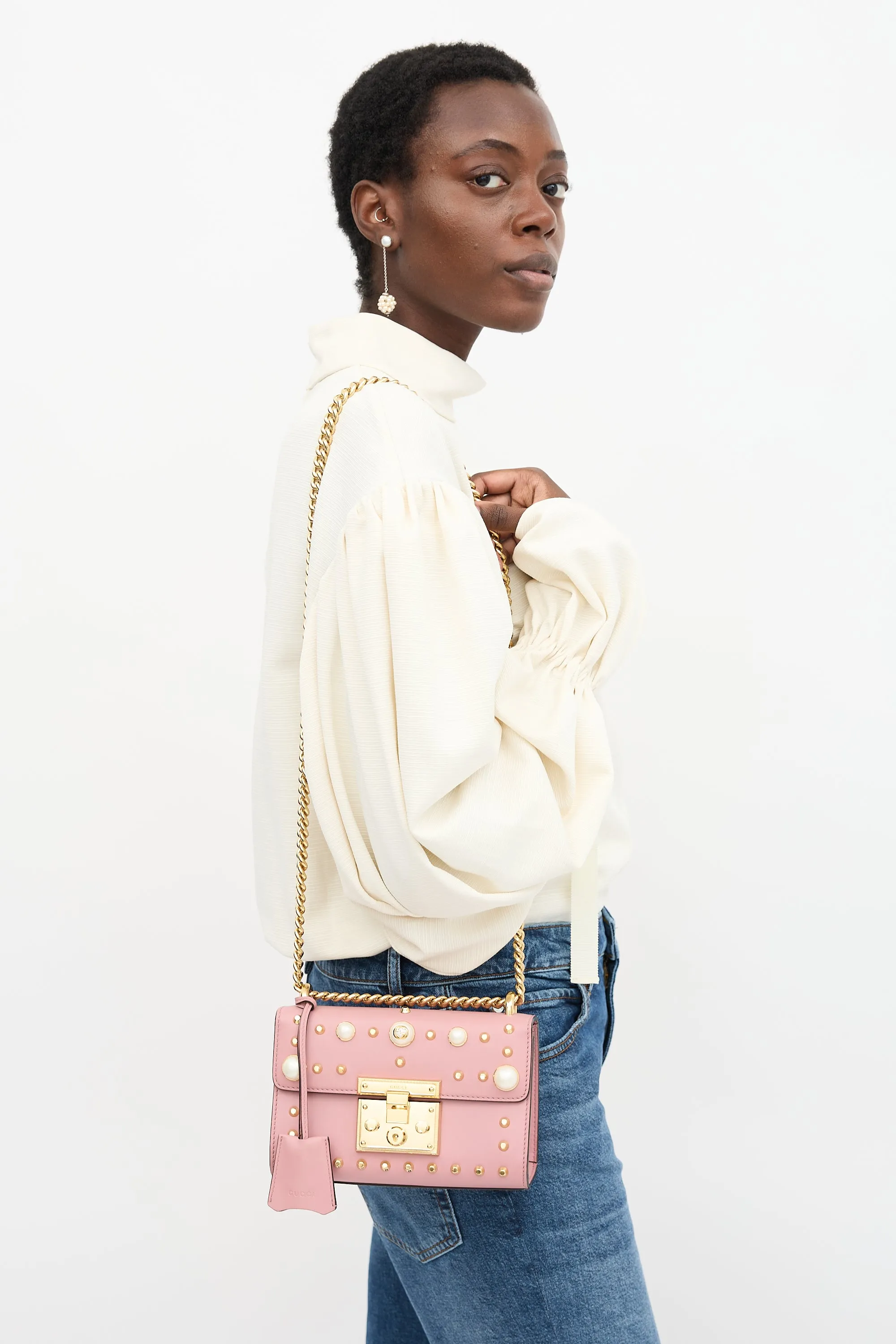 Leather Padlock Bag sold by VSP Consignment product image thumbnail 2