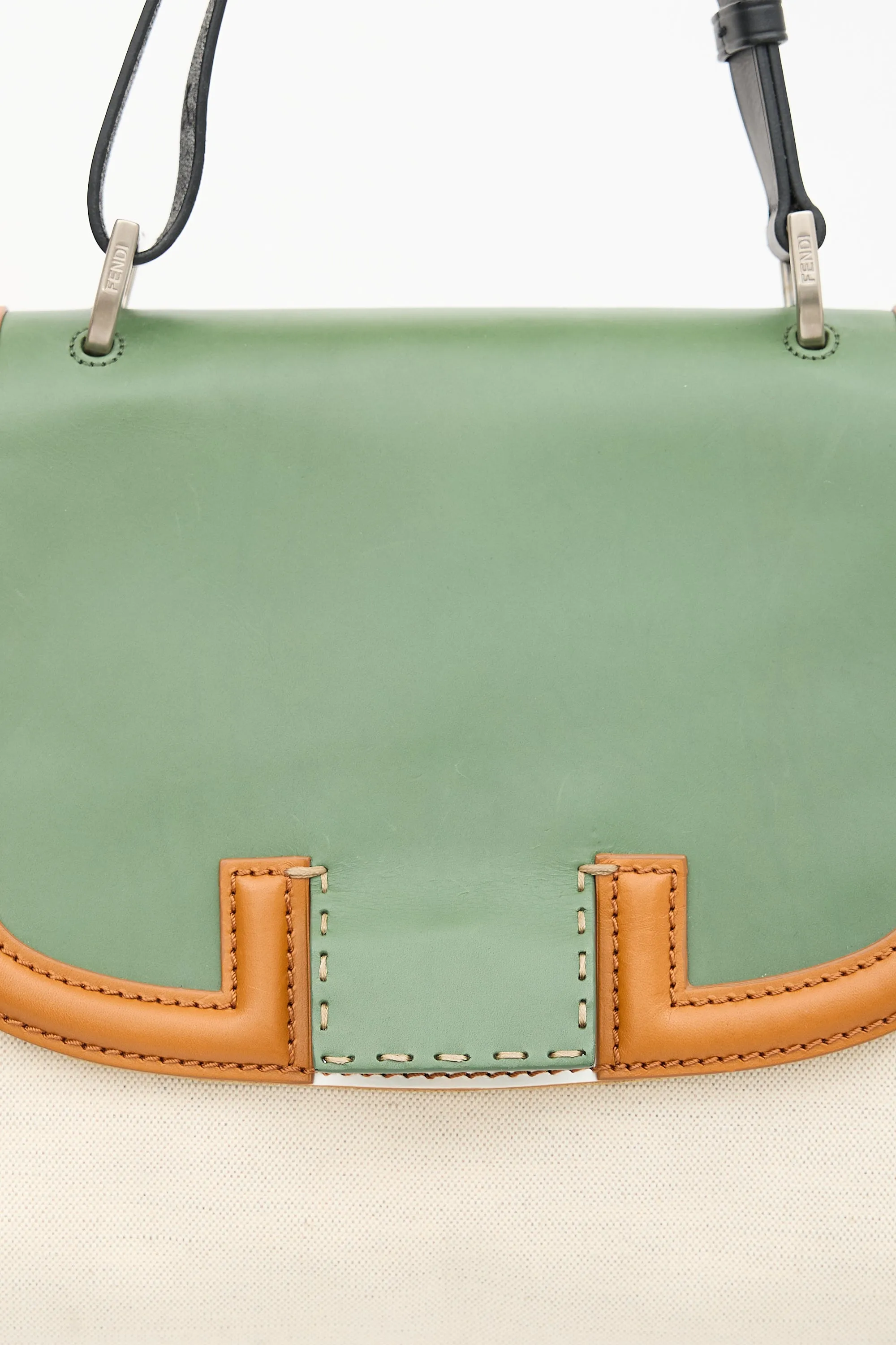 Leather & Canvas Silvana Bag sold by VSP Consignment product image thumbnail 4