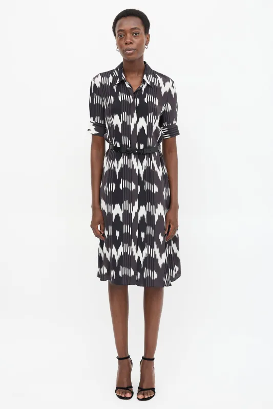 Silk Mixed Print Dress sold by VSP Consignment