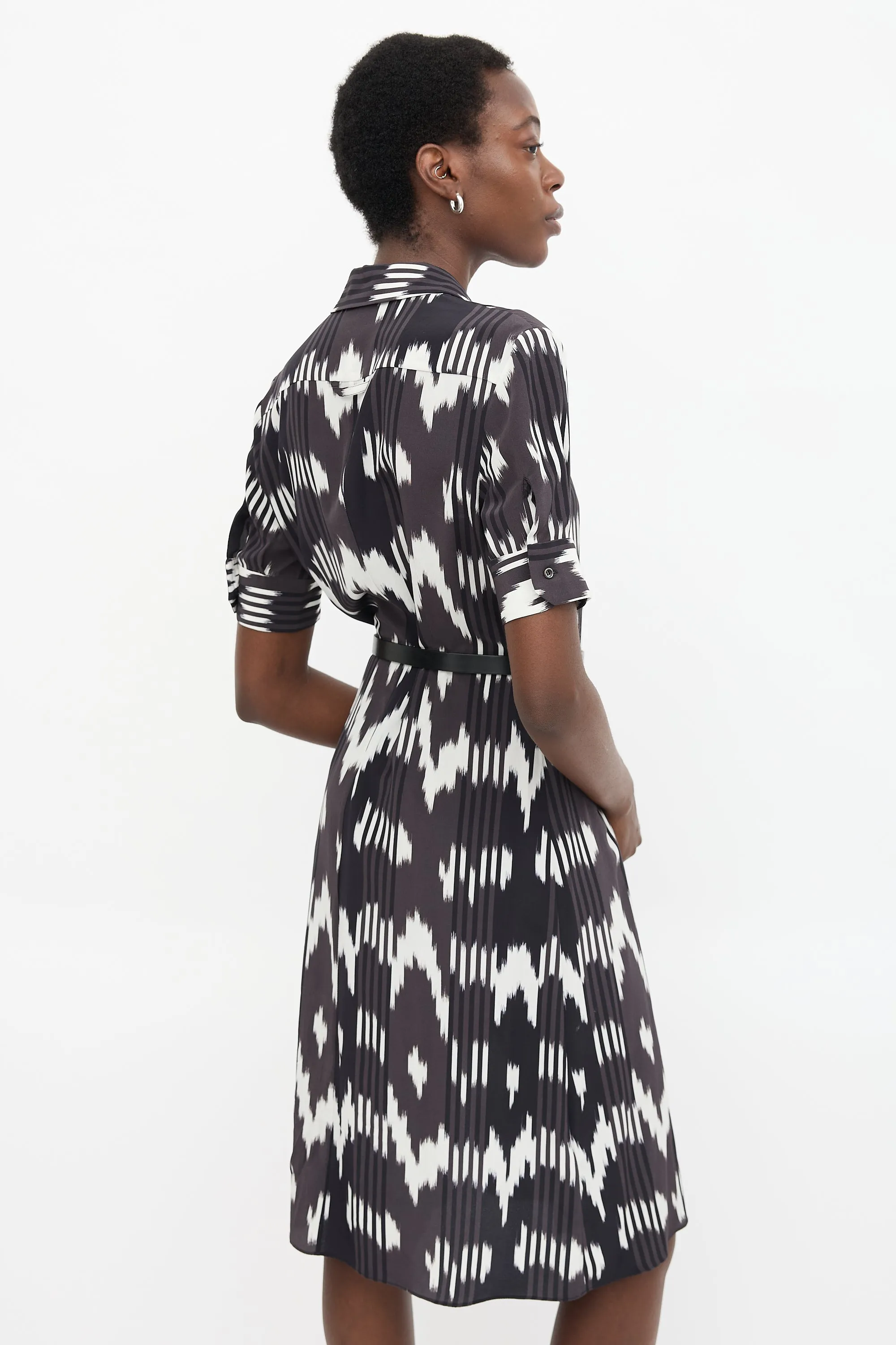Silk Mixed Print Dress sold by VSP Consignment product image thumbnail 4