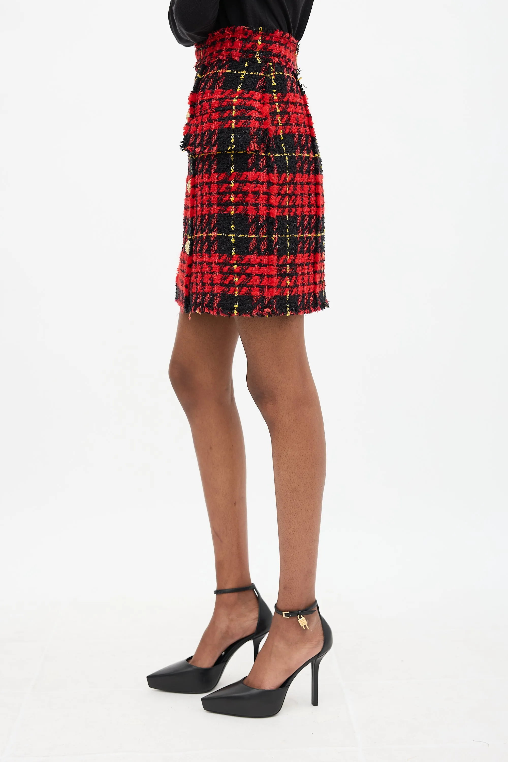 Tweed Tartan Skirt sold by VSP Consignment product image thumbnail 3