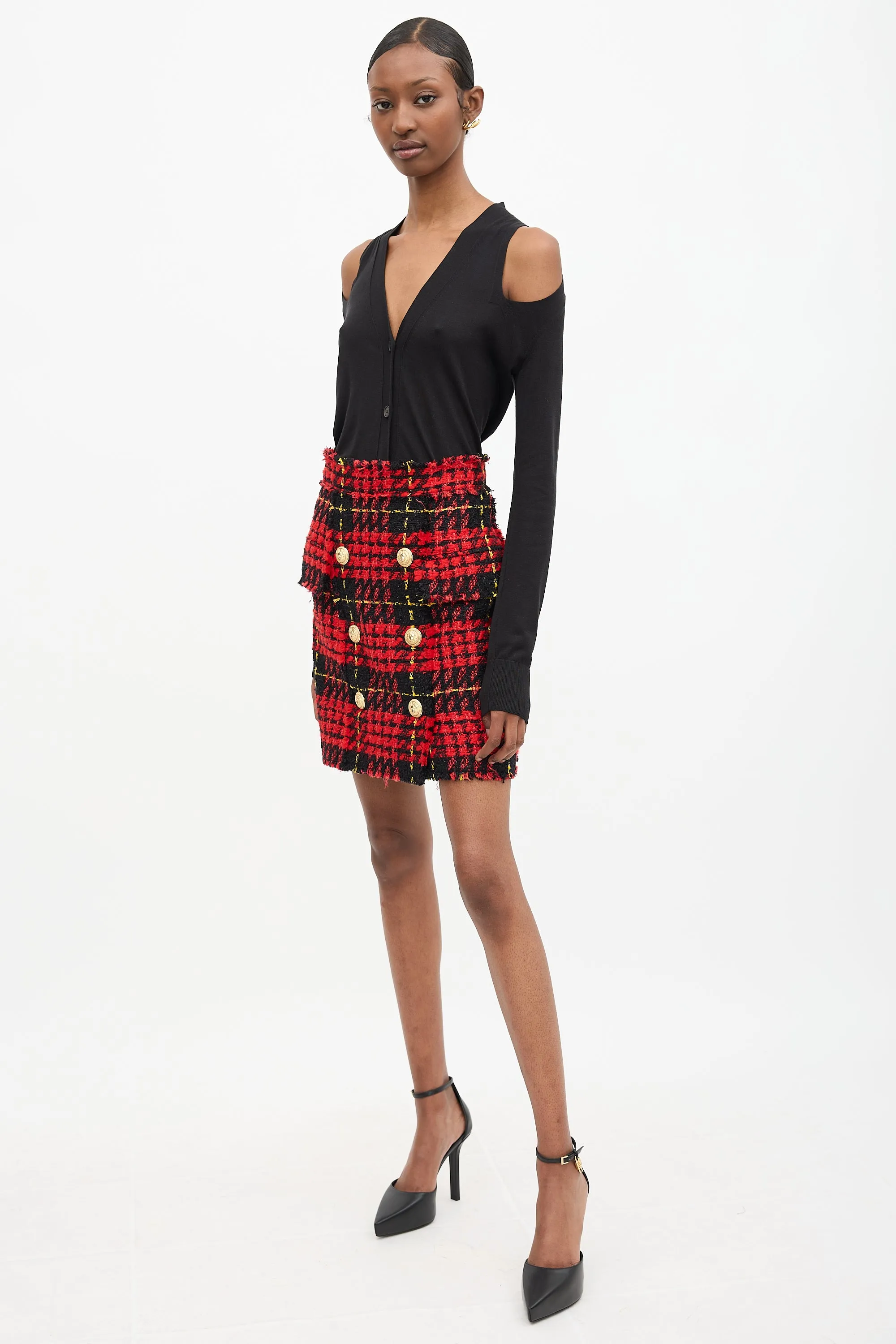 Tweed Tartan Skirt sold by VSP Consignment product image thumbnail 2
