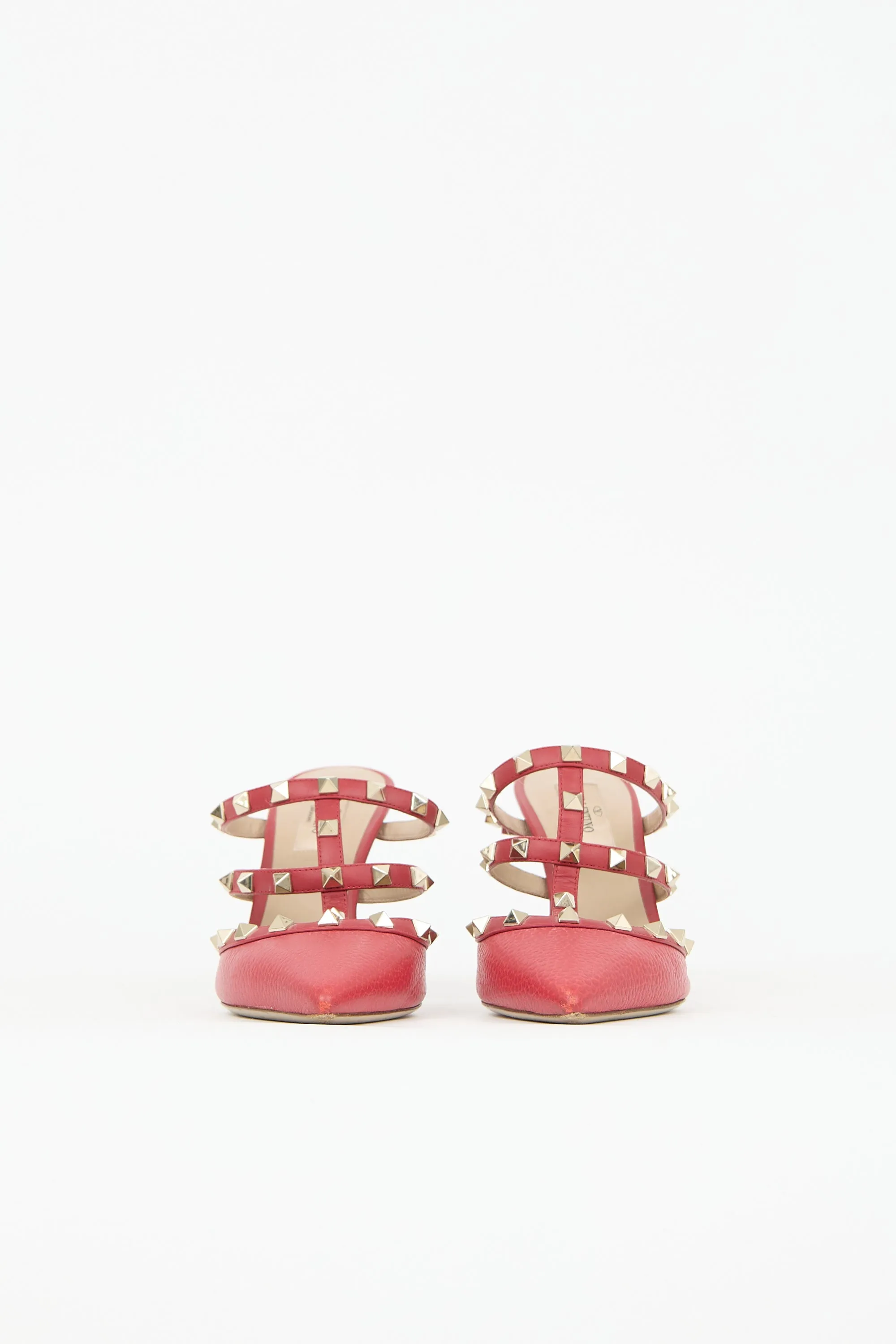 Leather Rockstud Caged Mule sold by VSP Consignment product image thumbnail 3