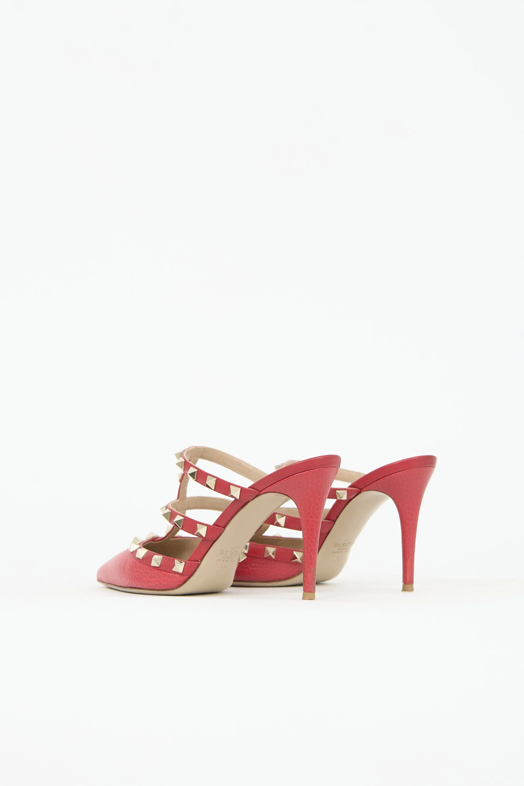 Leather Rockstud Caged Mule sold by VSP Consignment product image thumbnail 4