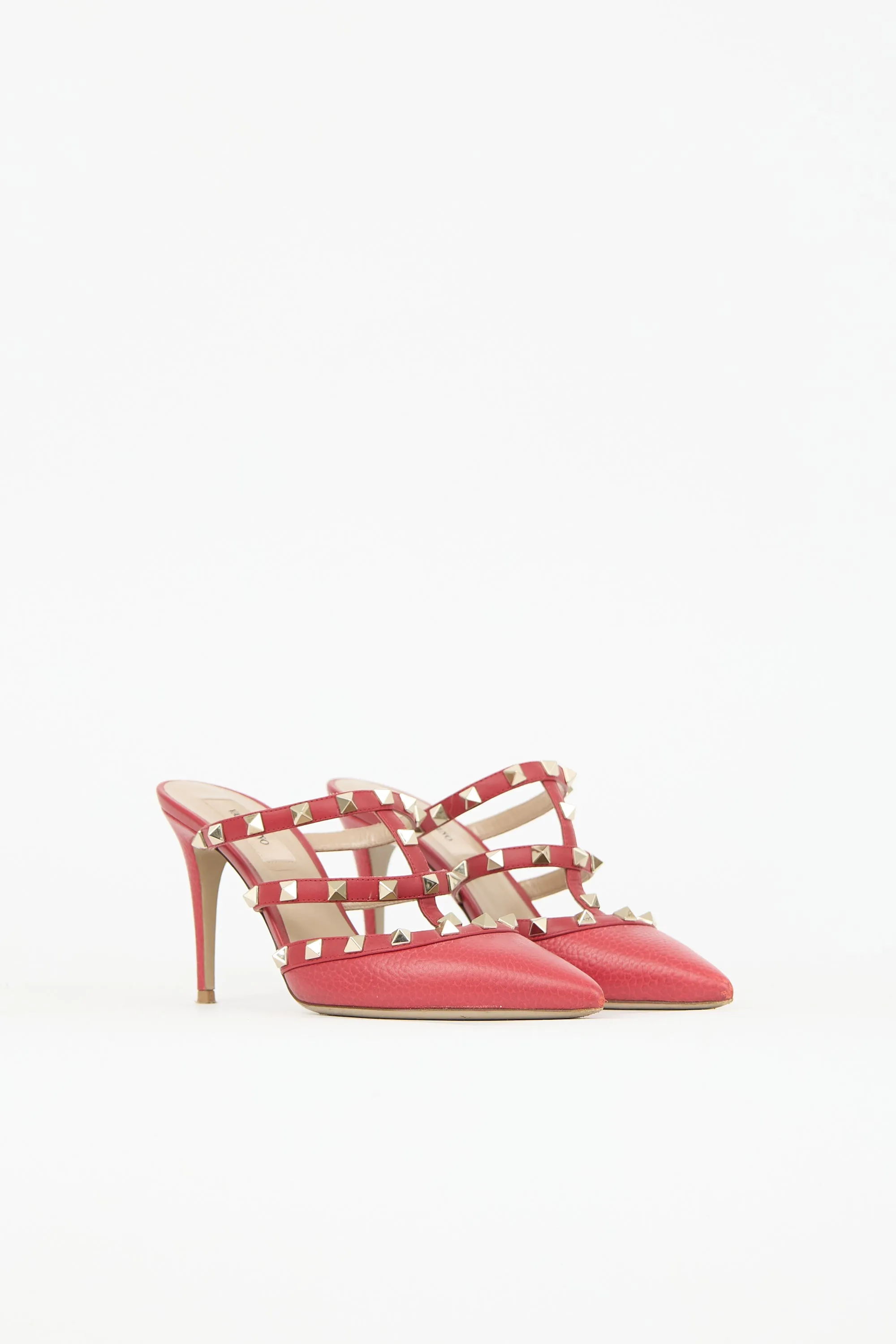 Leather Rockstud Caged Mule sold by VSP Consignment product image thumbnail 2