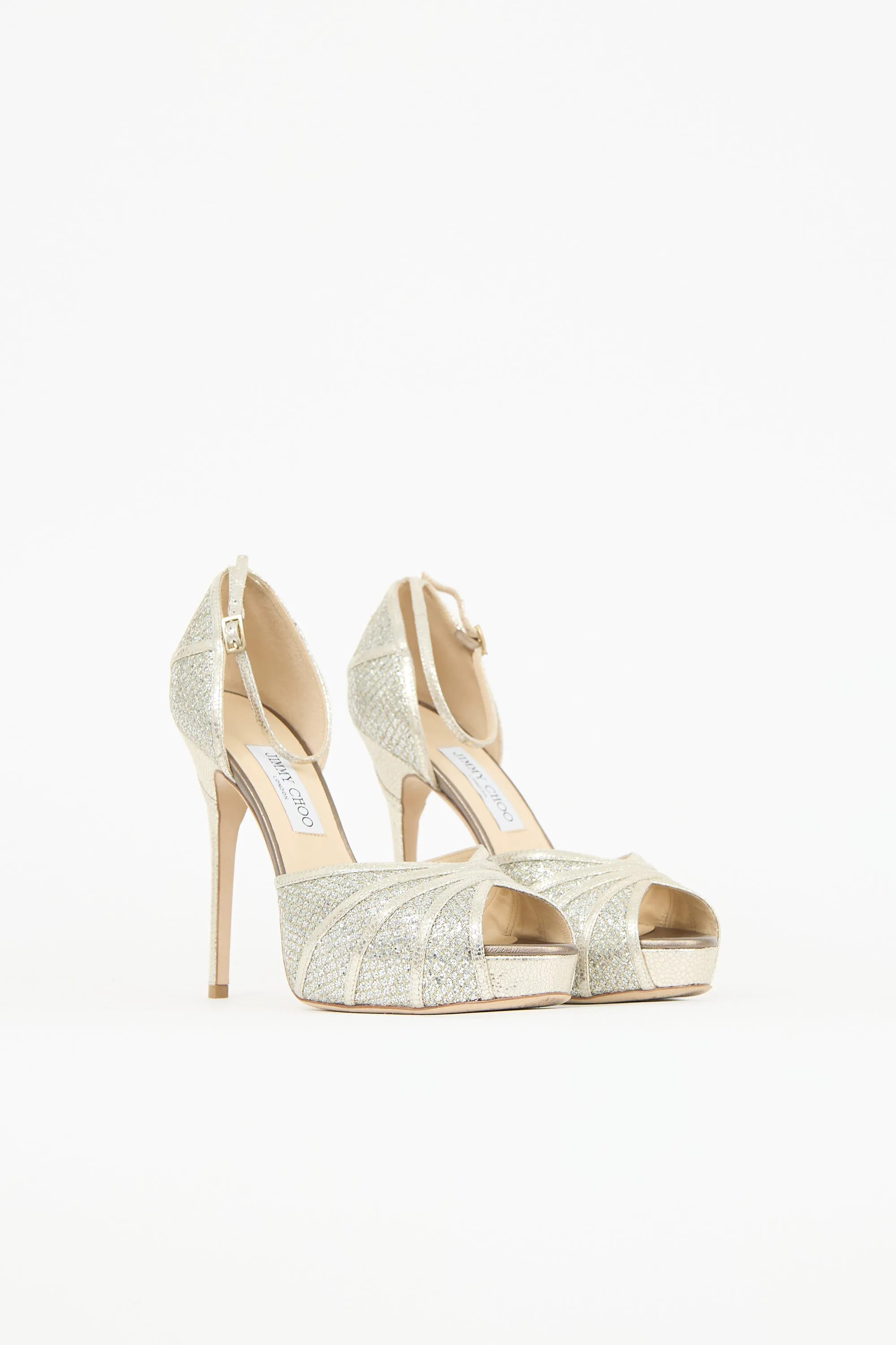 Glitter Kafta Platform Heel sold by VSP Consignment product image thumbnail 2