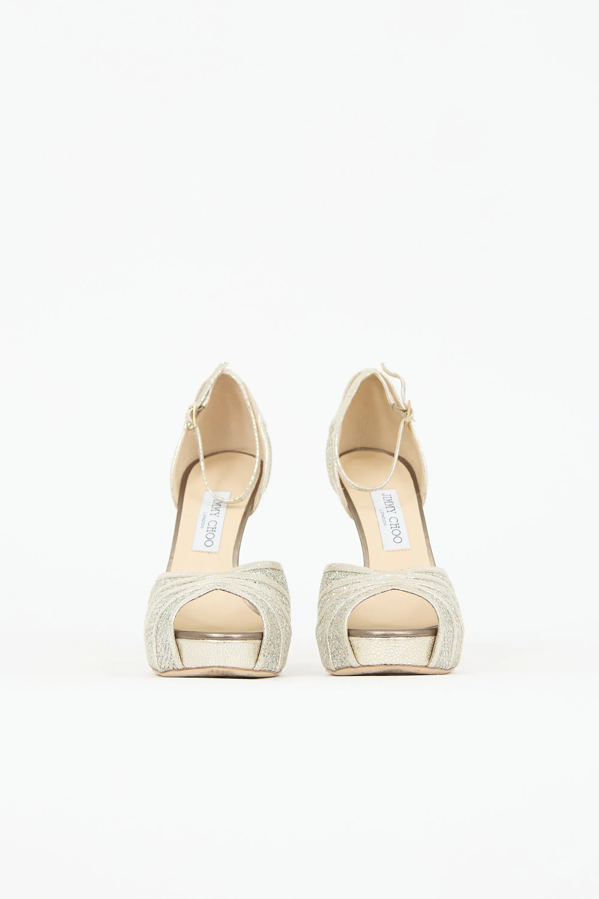 Glitter Kafta Platform Heel sold by VSP Consignment product image thumbnail 3