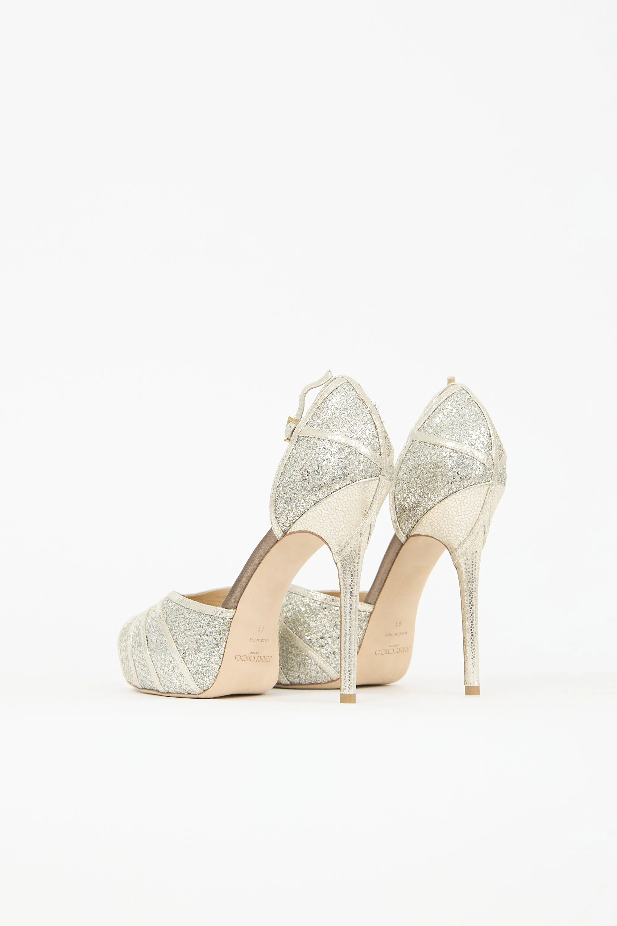 Glitter Kafta Platform Heel sold by VSP Consignment product image thumbnail 4