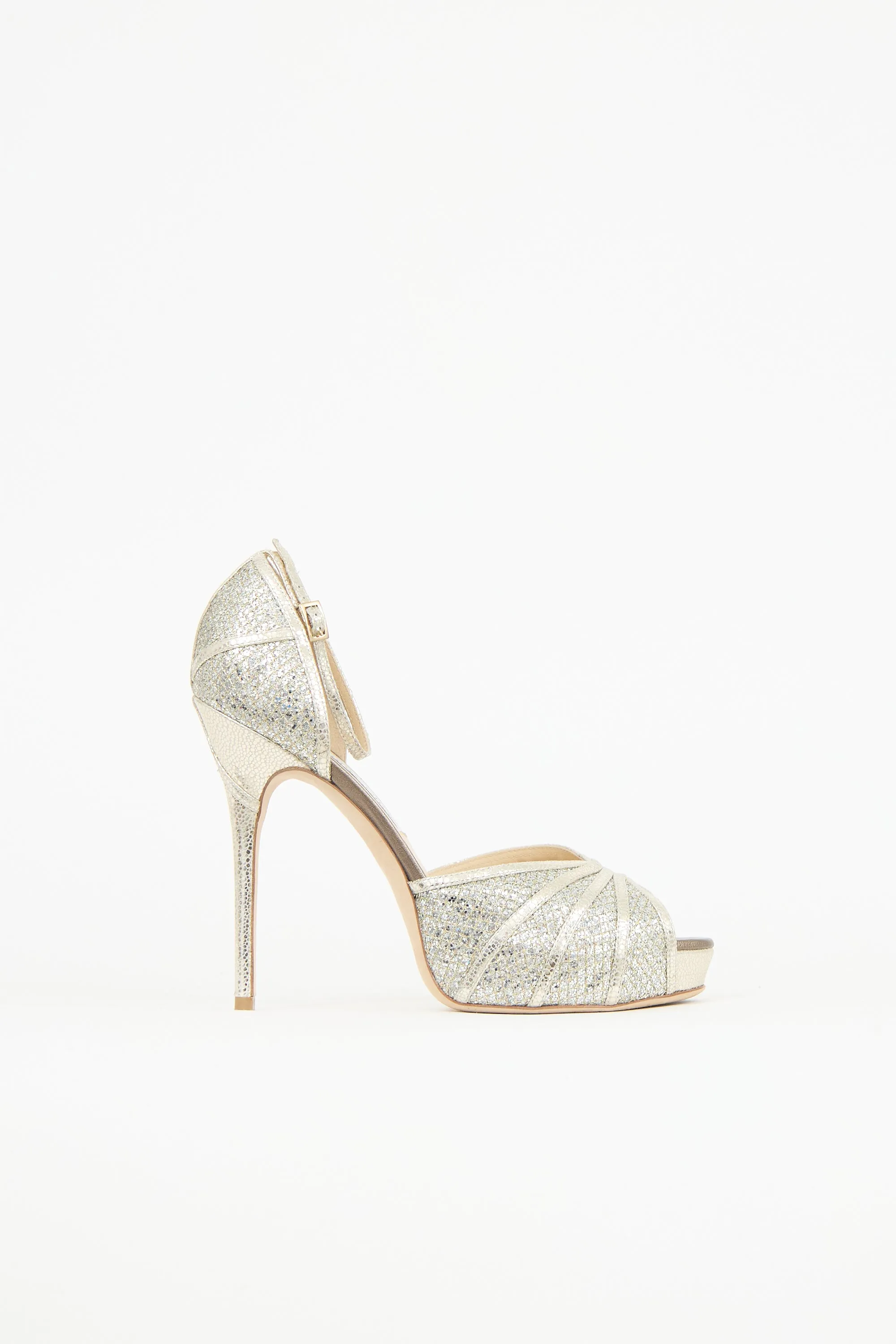 Glitter Kafta Platform Heel sold by VSP Consignment