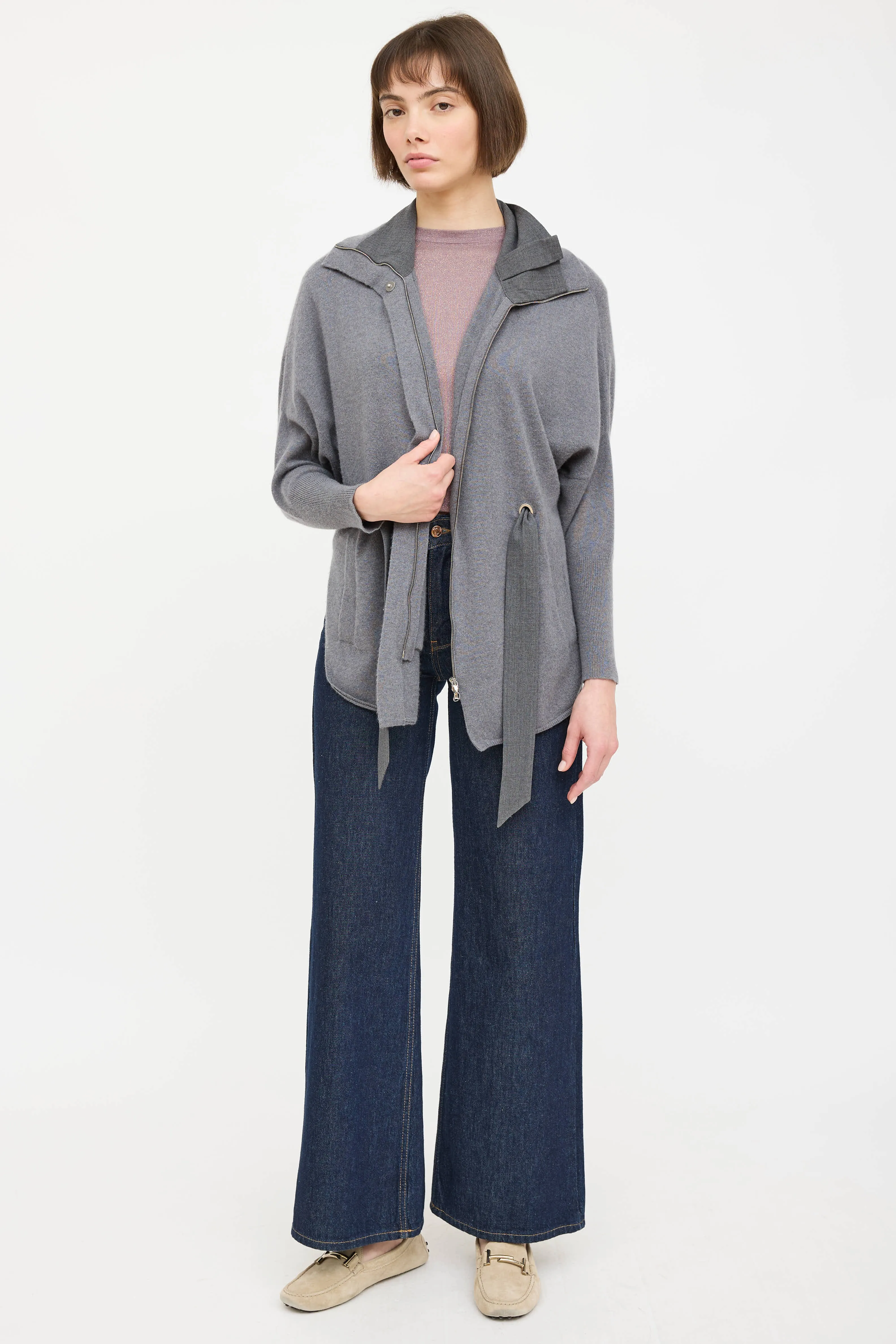 Cashmere Knit Tie Cardigan sold by VSP Consignment product image thumbnail 2