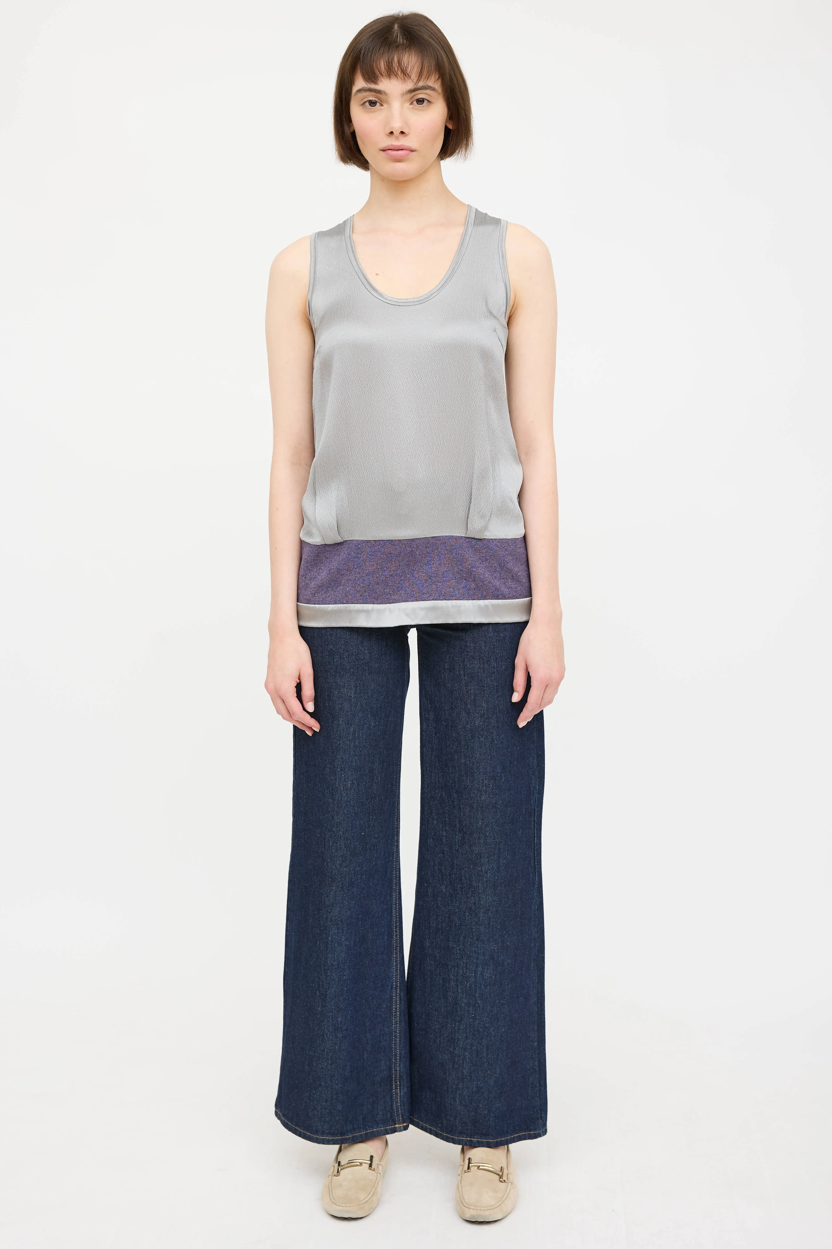 Silk Metallic Monili Tank Top sold by VSP Consignment product image thumbnail 5