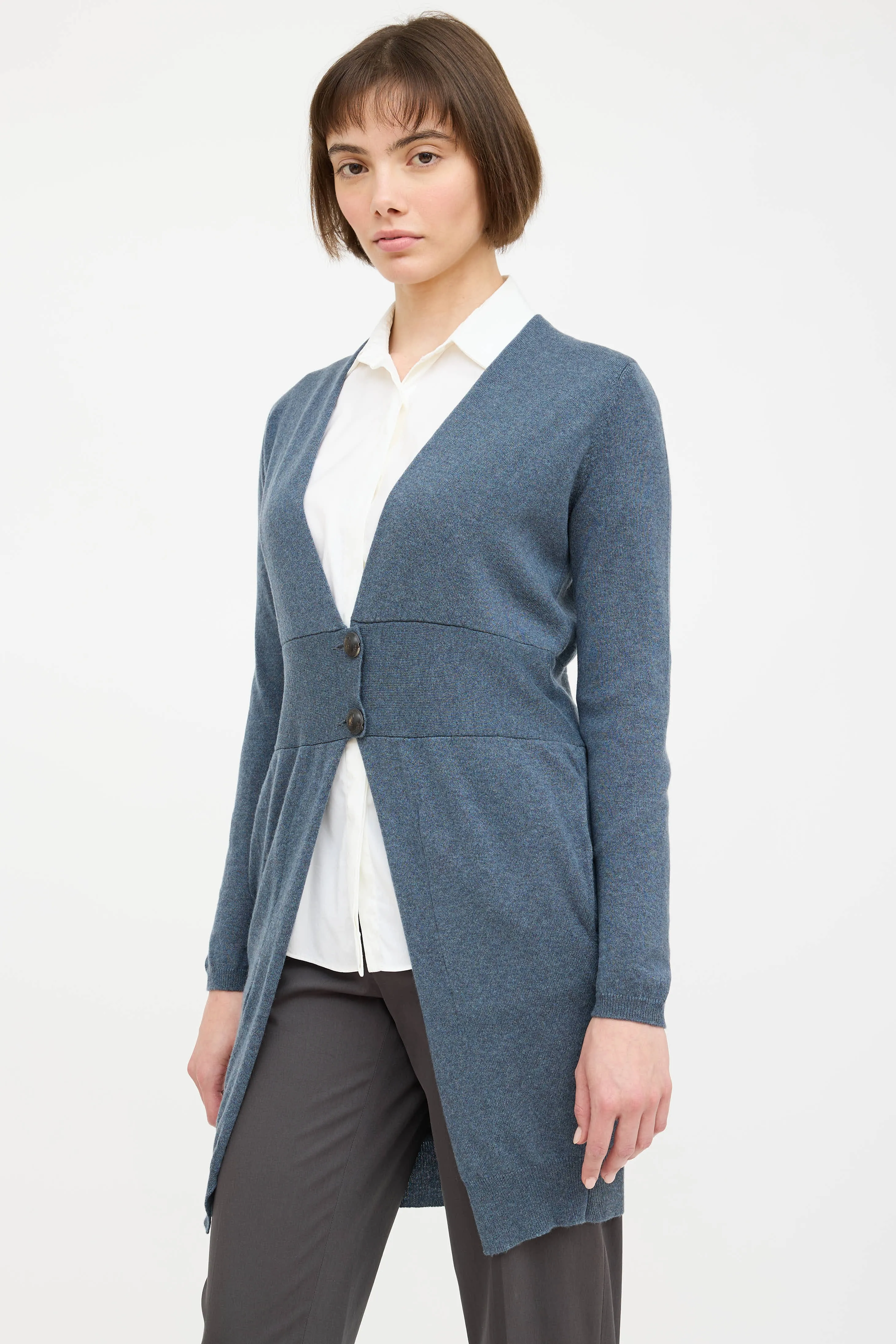 Cashmere Knit V-Neck Cardigan sold by VSP Consignment product image thumbnail 3