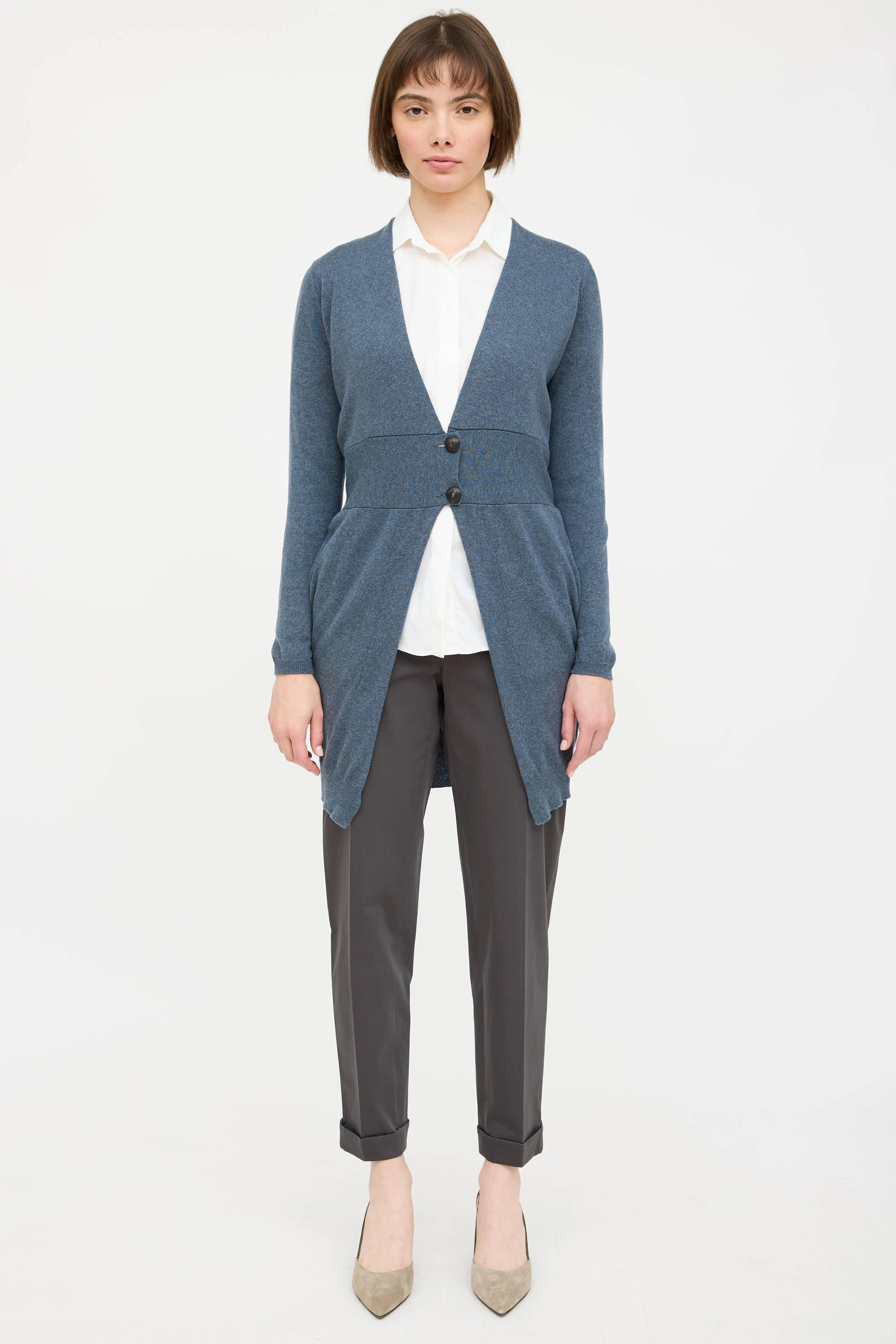 Cashmere Knit V-Neck Cardigan sold by VSP Consignment product image thumbnail 5