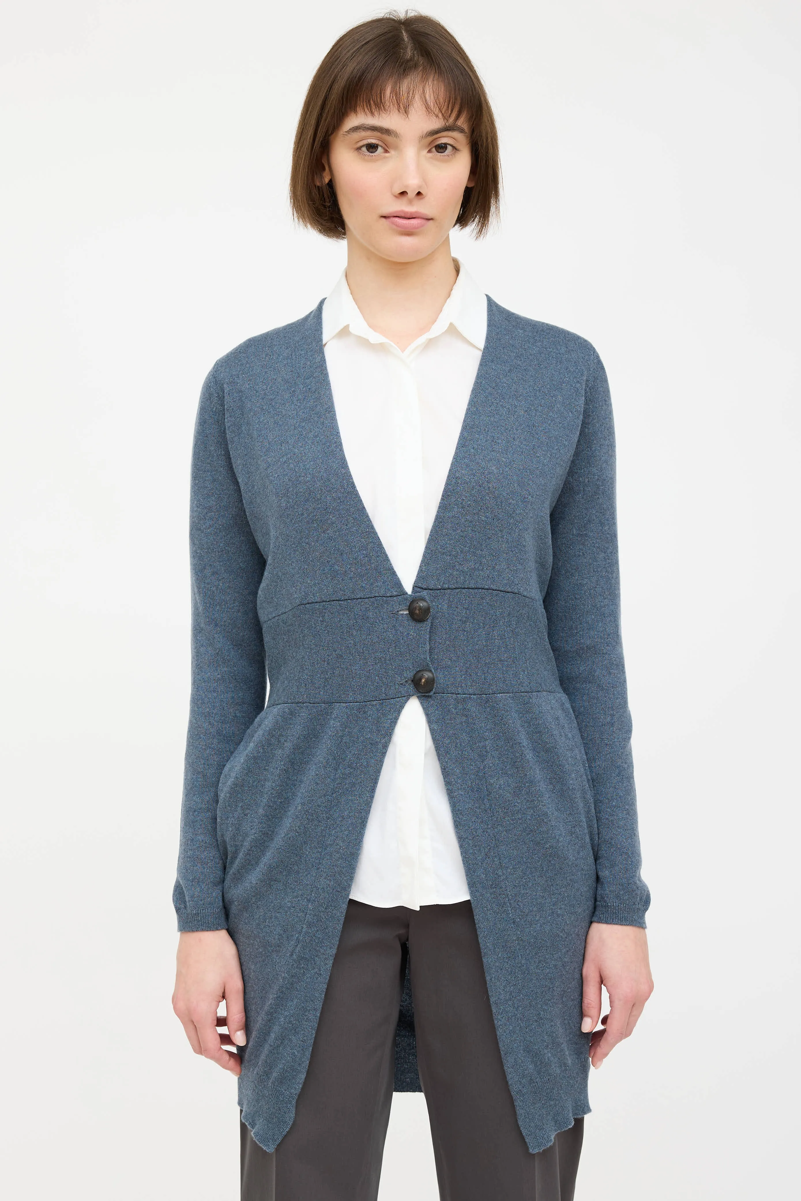 Cashmere Knit V-Neck Cardigan sold by VSP Consignment