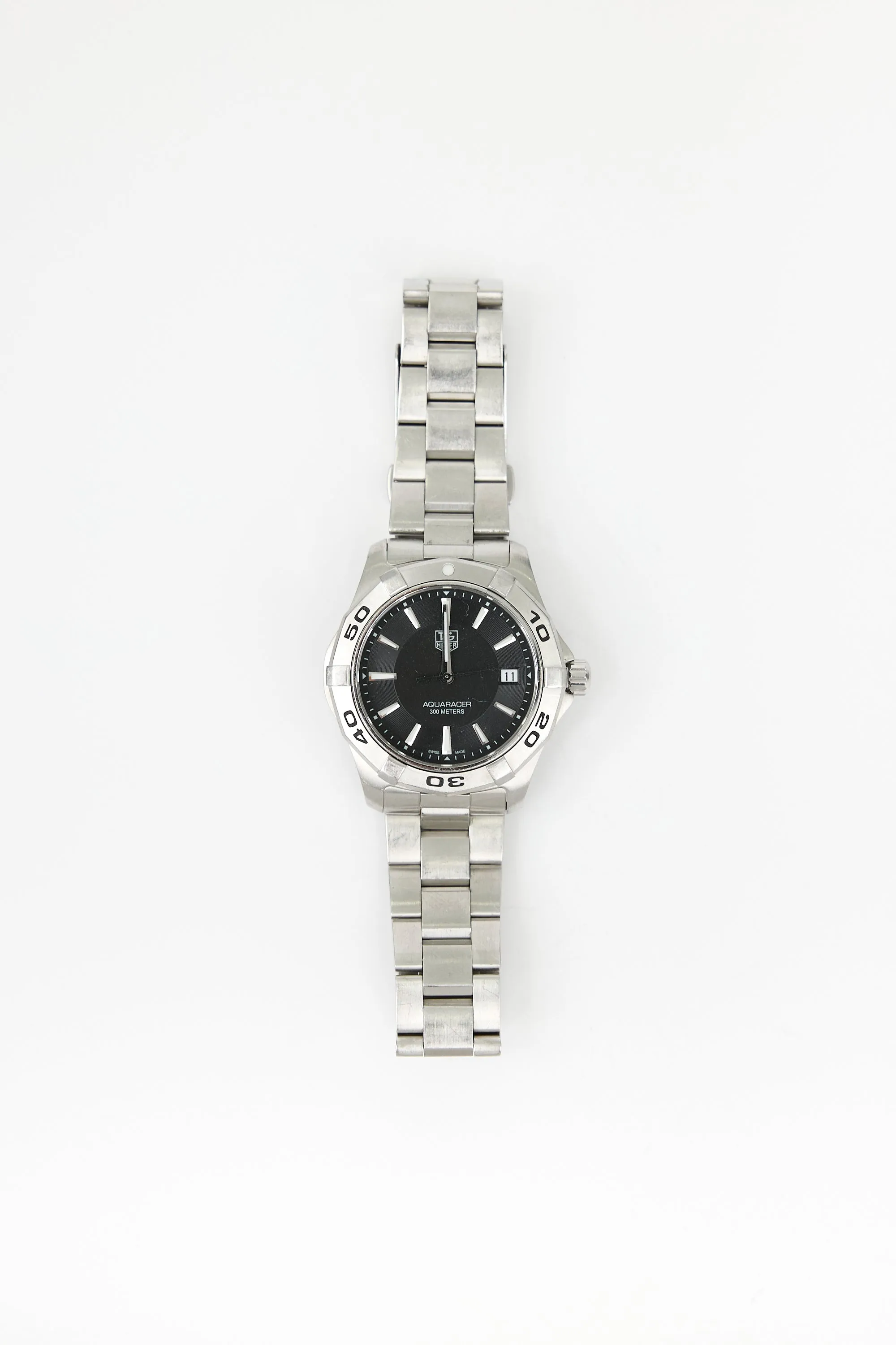 Stainless Steel & Sapphire Aquaracer 300M Date Watch sold by VSP Consignment